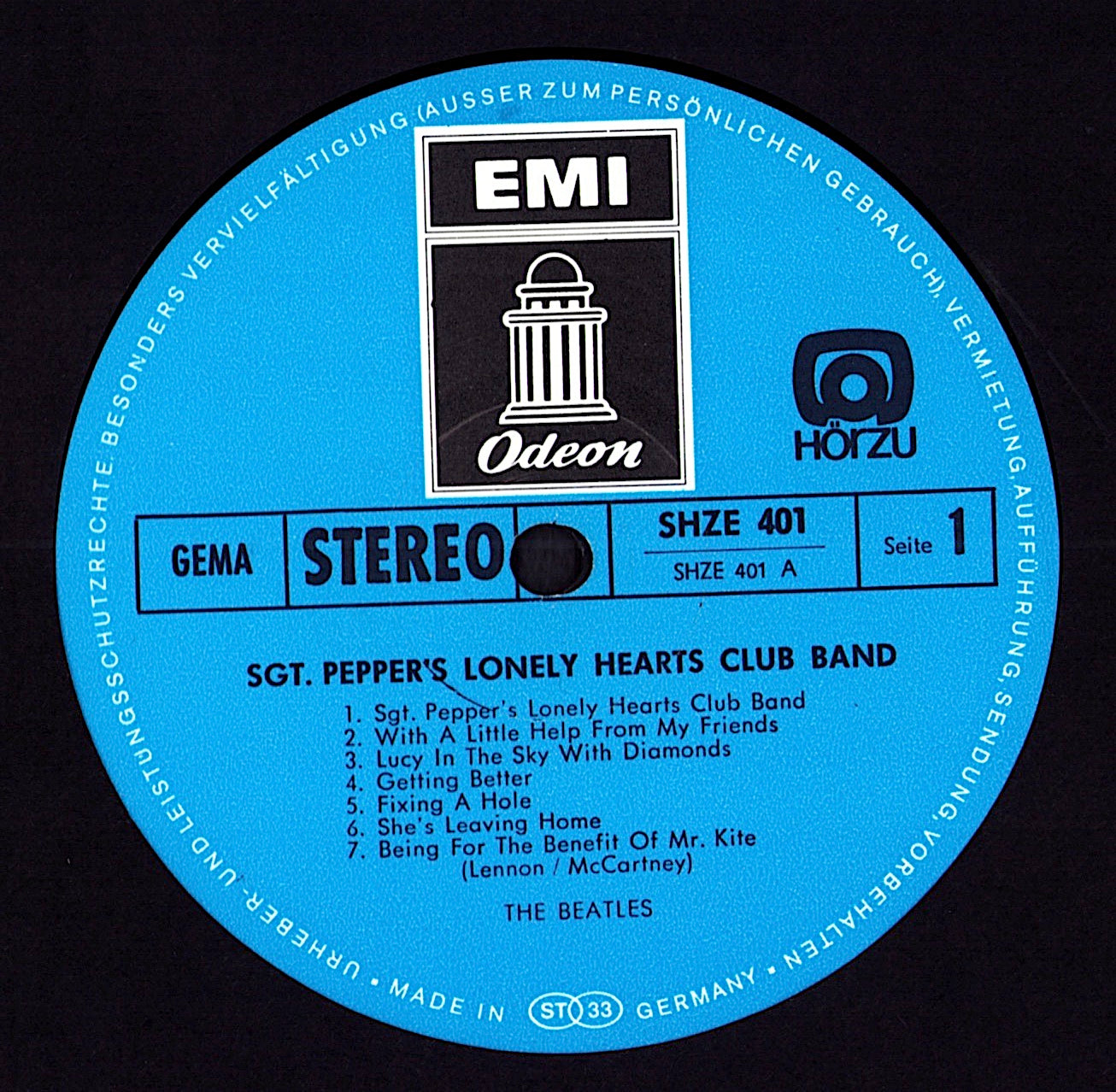 The Beatles - Sgt. Pepper's Lonely Hearts Club Band Vinyl LP | DE Reissue | 1973