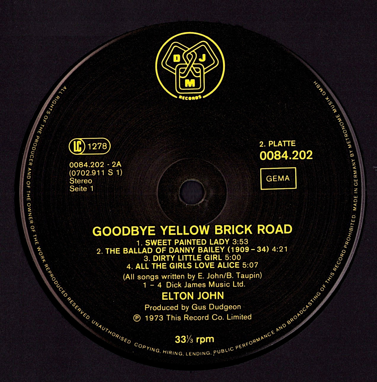 Elton John ‎- Goodbye Yellow Brick Road Vinyl 2LP Kopie Kopie