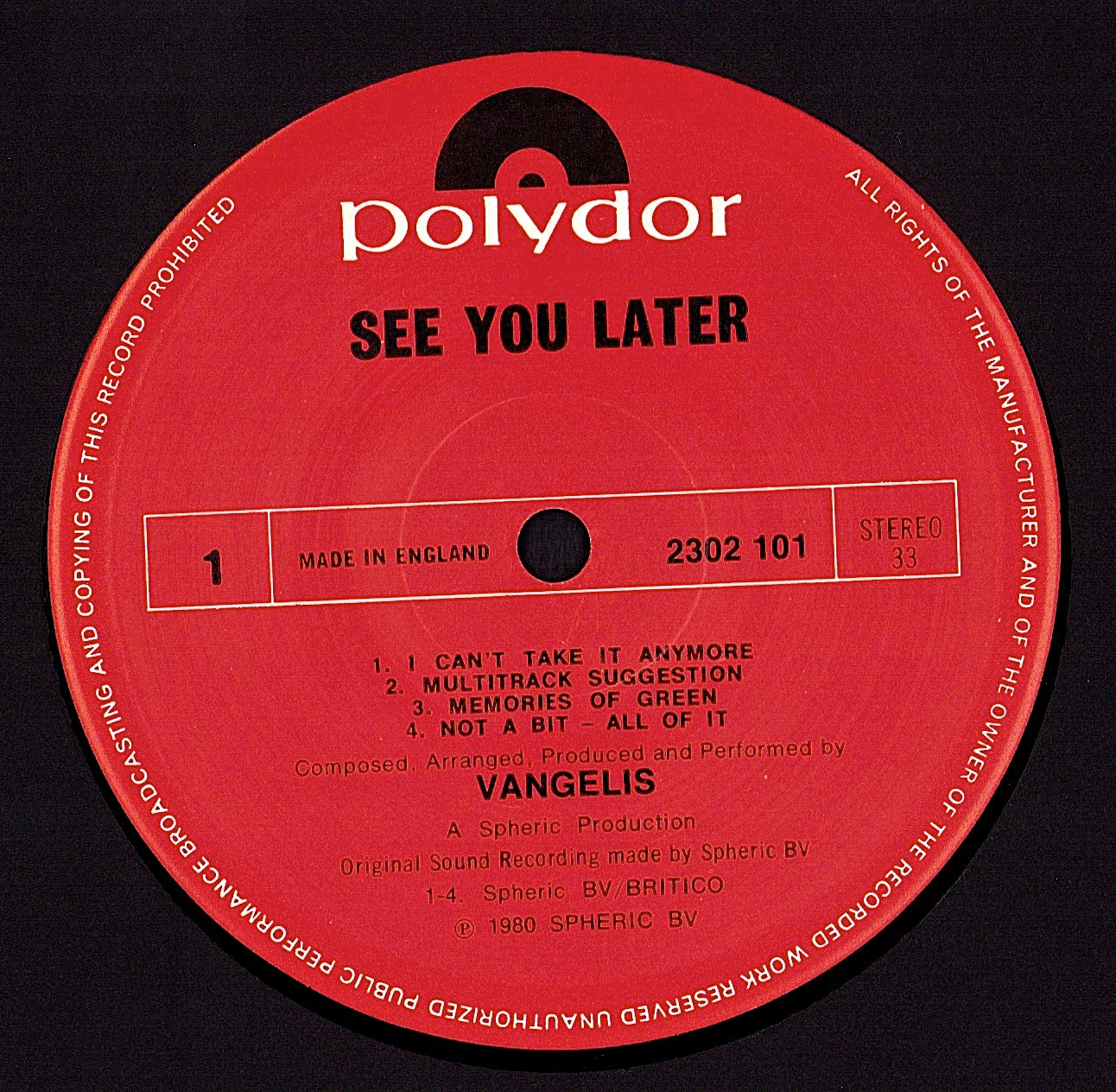 Vangelis - The Dragon Vinyl LP Kopie
