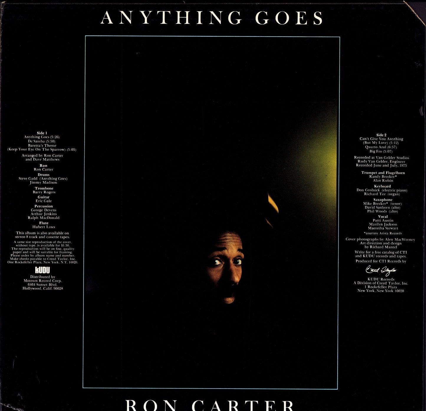 Ron Carter – Anything Goes Vinyl LP