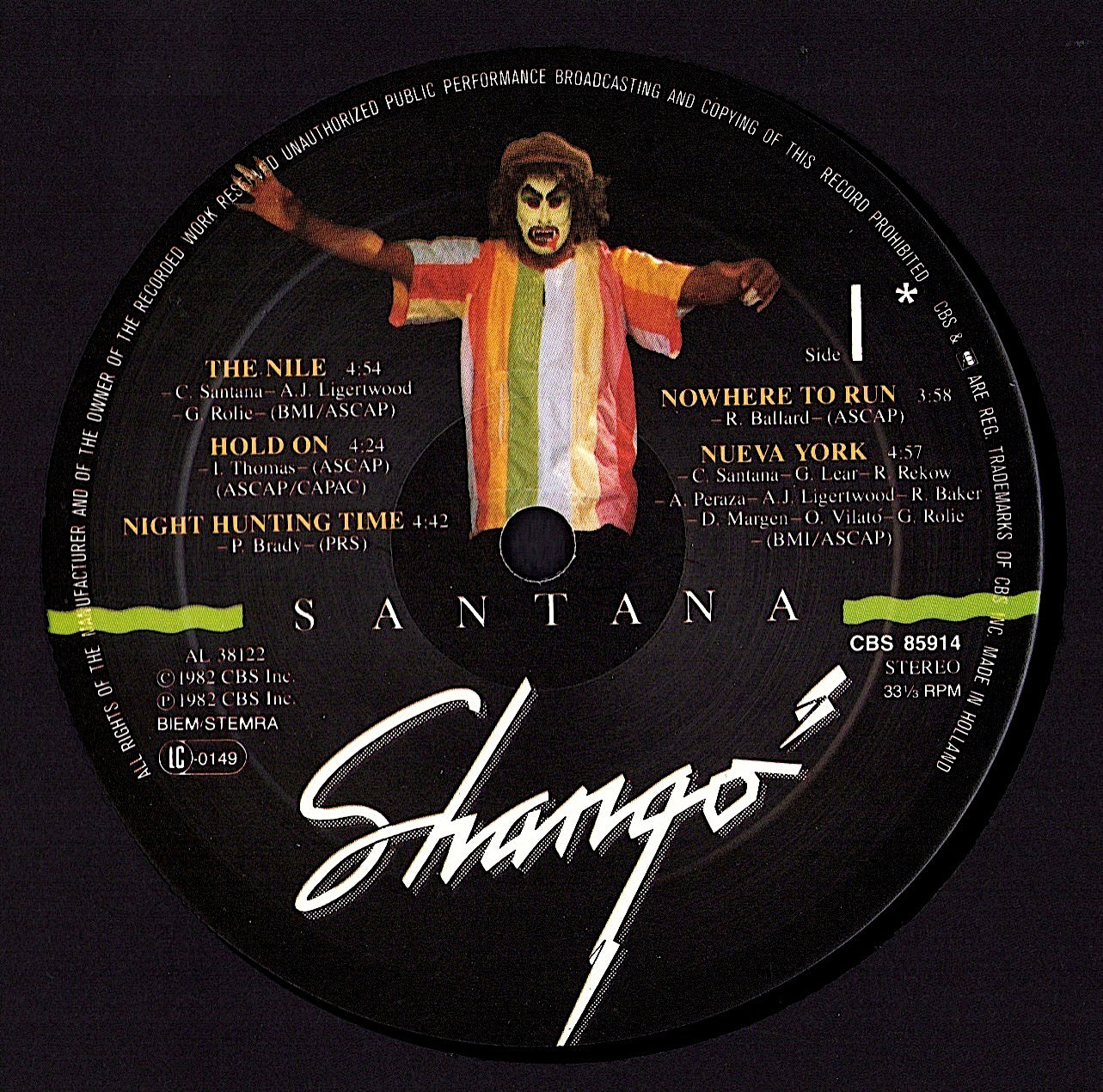 Santana - Shangó Vinyl LP