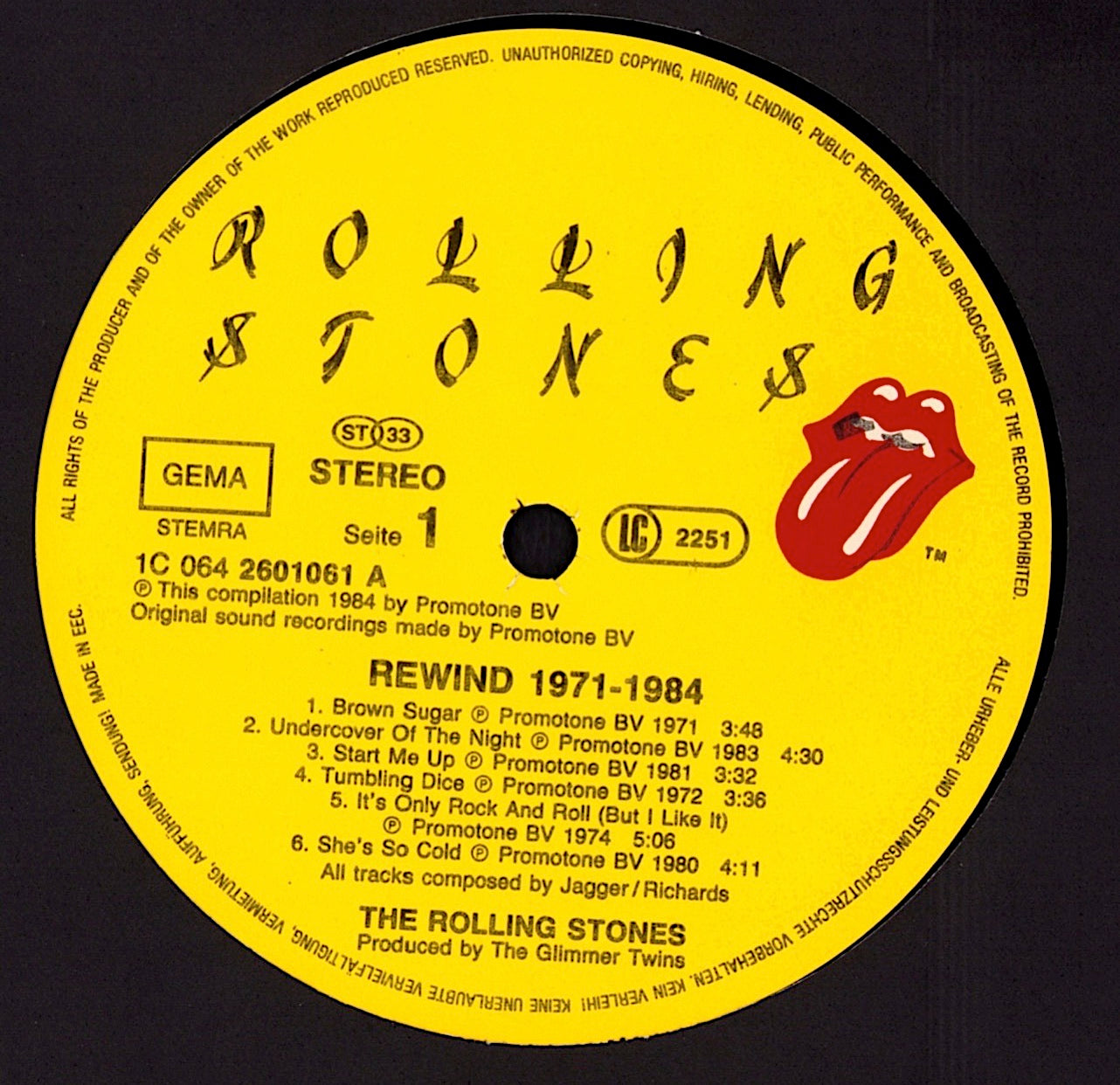 The Rolling Stones – Rewind 1971-1984 Vinyl LP
