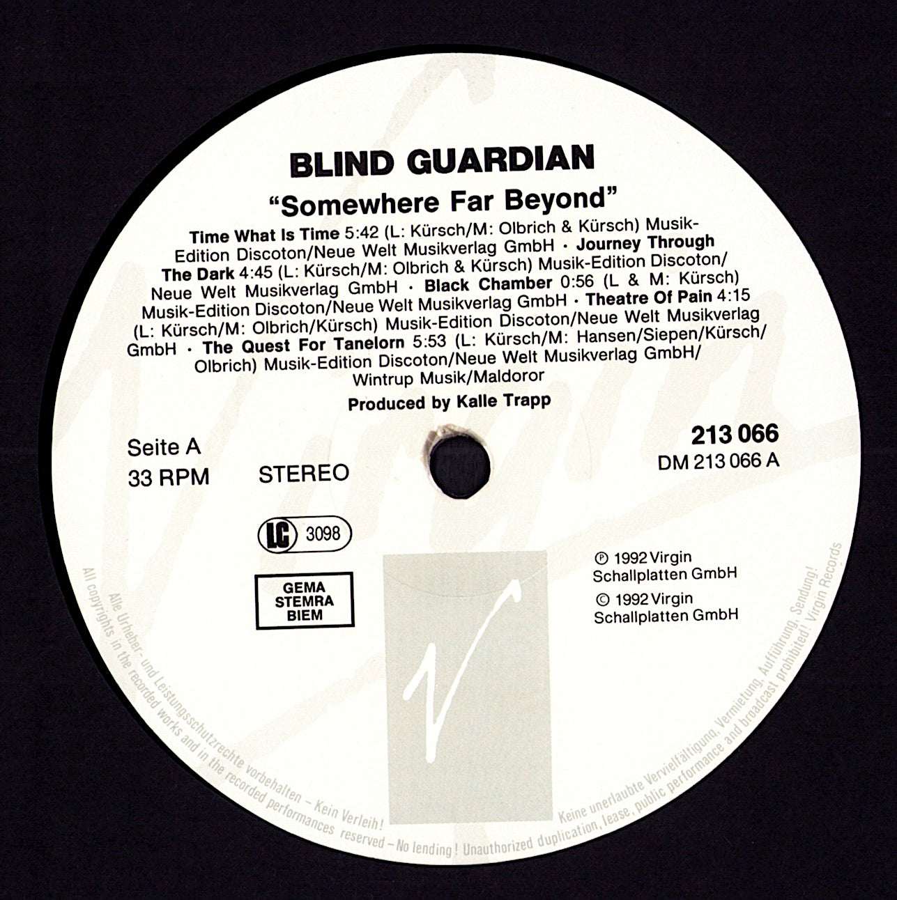 Blind Guardian - Somewhere Far Beyond (Vinyl LP | EU Original | 1992)