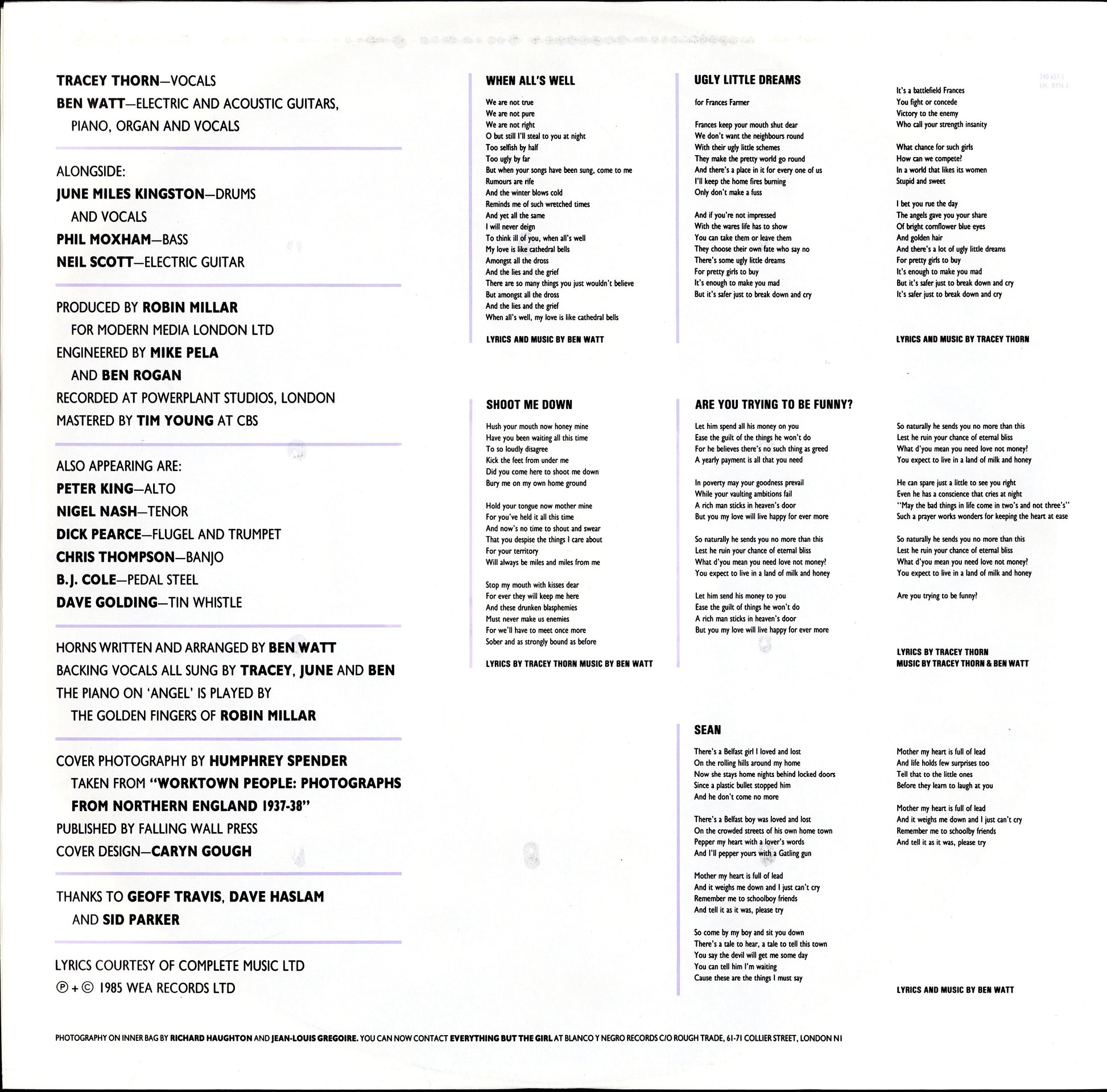 Everything But The Girl – Eden Vinyl LP Kopie Kopie