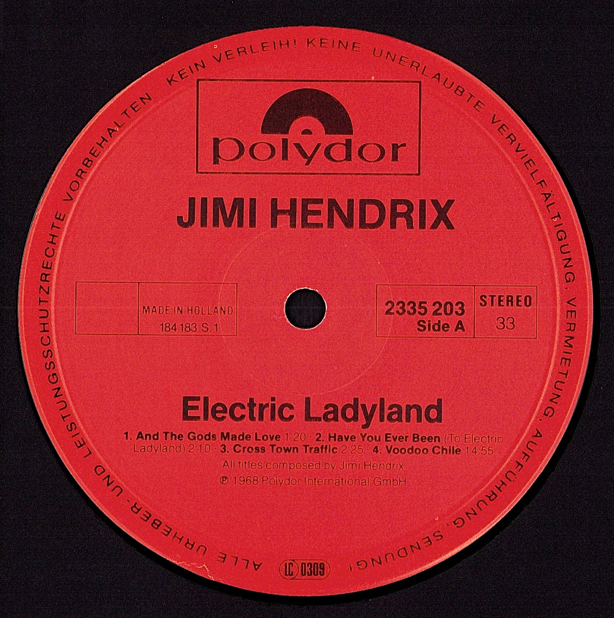 The Jimi Hendrix Experience – Electric Ladyland Vinyl 2LP