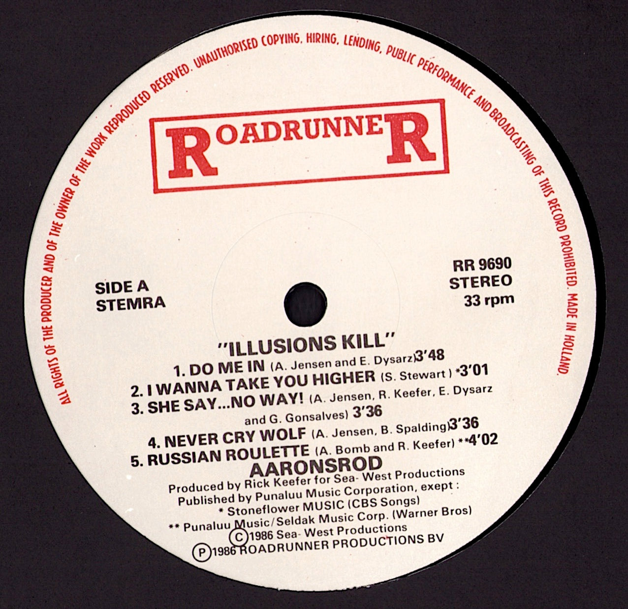 Aaronsrod – Illusions Kill Vinyl LP