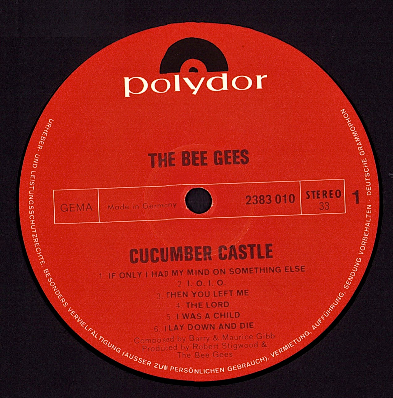 Bee Gees – Cucumber Castle Vinyl LP Kopie