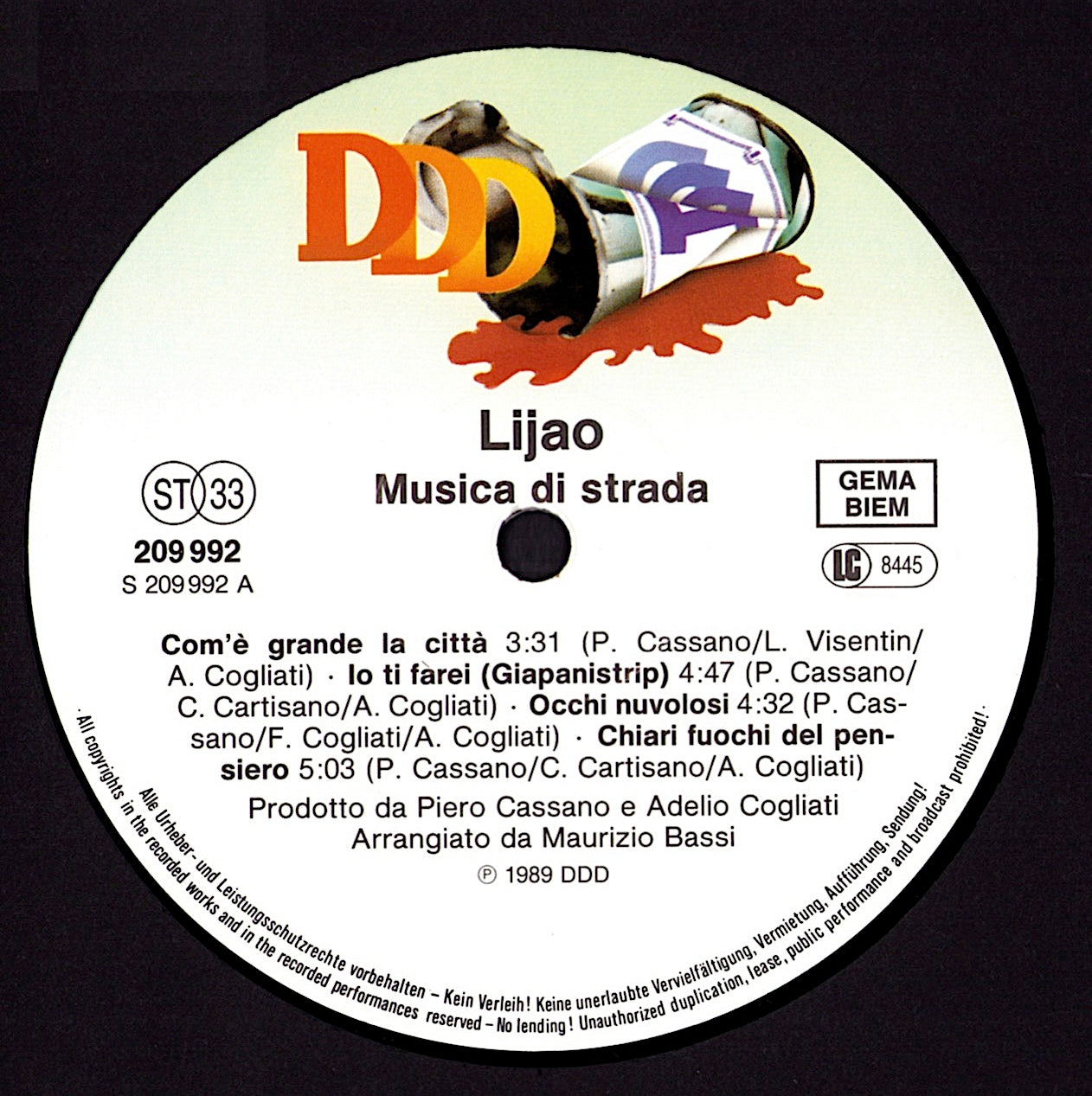 Lijao – Musica Di Strada Vinyl LP