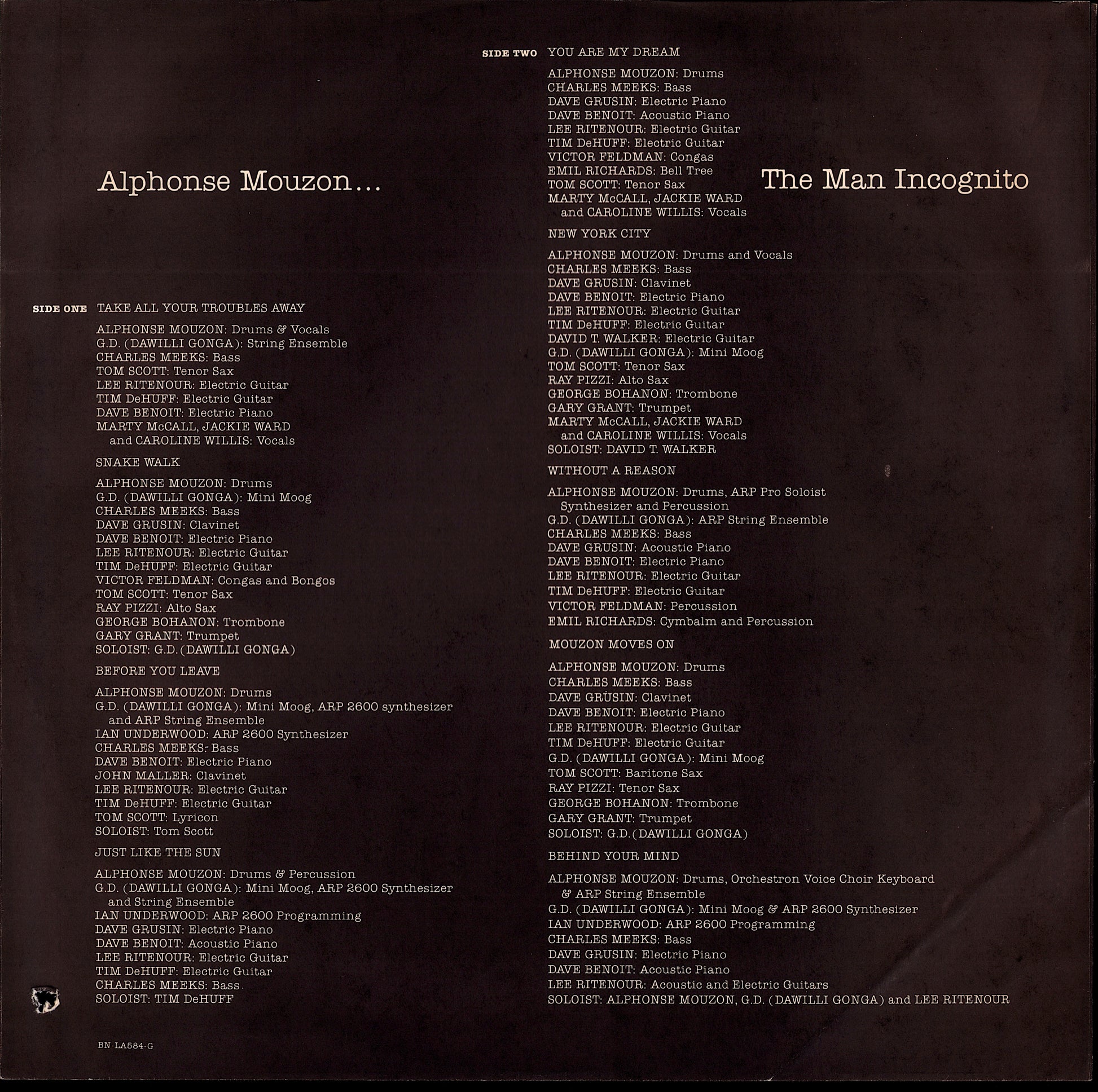 Alphonse Mouzon – In Search Of A Dream Vinyl LP Kopie