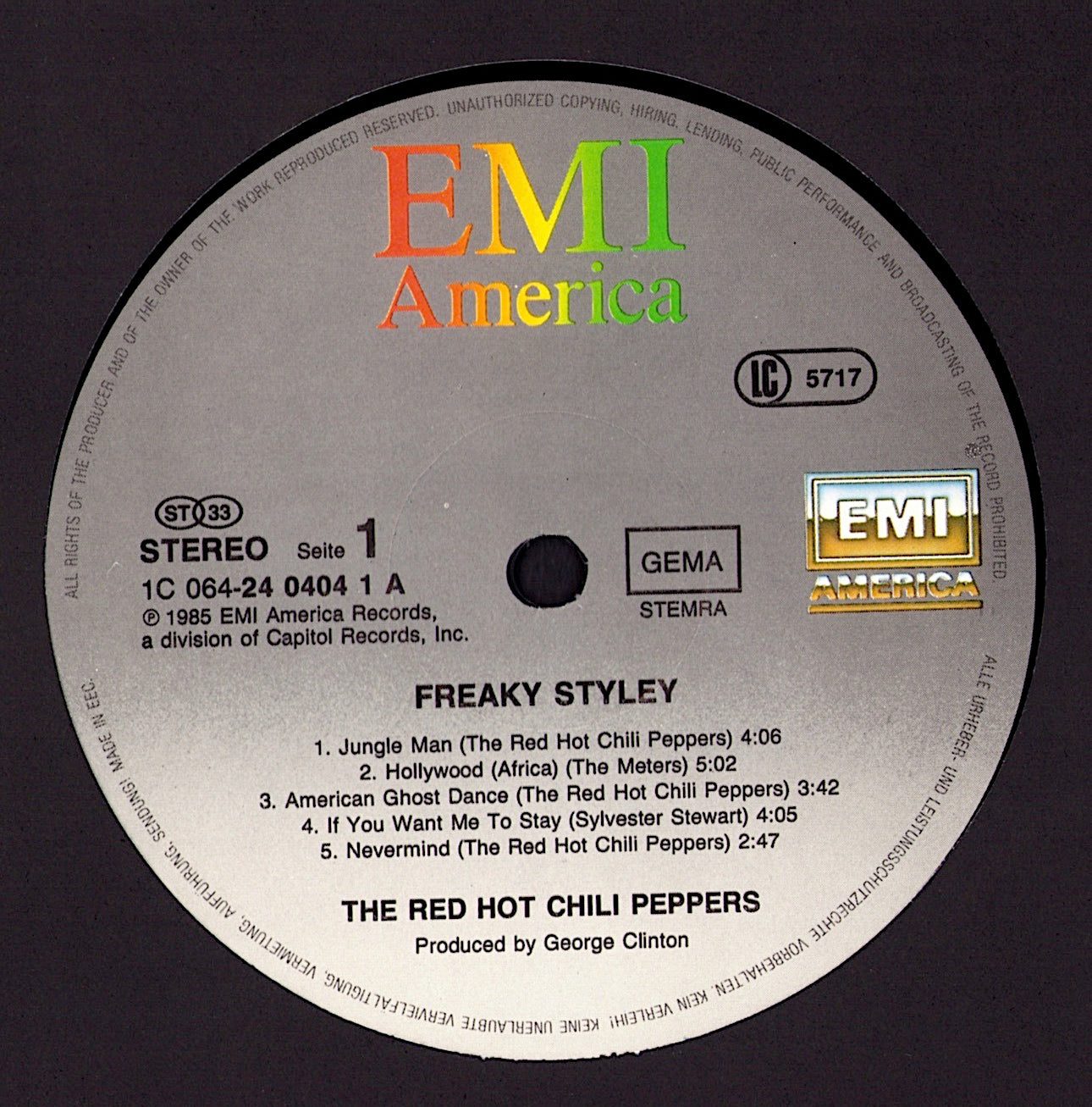 The Red Hot Chili Peppers - Freaky Styley Vinyl LP