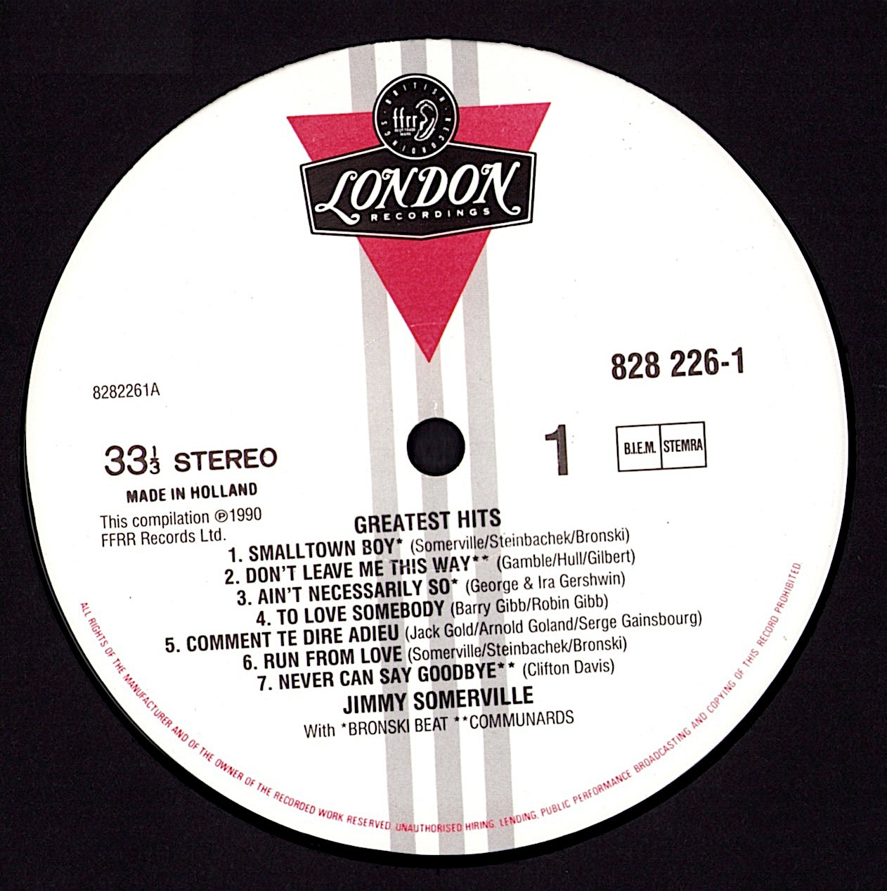 Jimmy Somerville Featuring Bronski Beat And The Communards – The Singles Collection 1984/1990 Vinyl LP