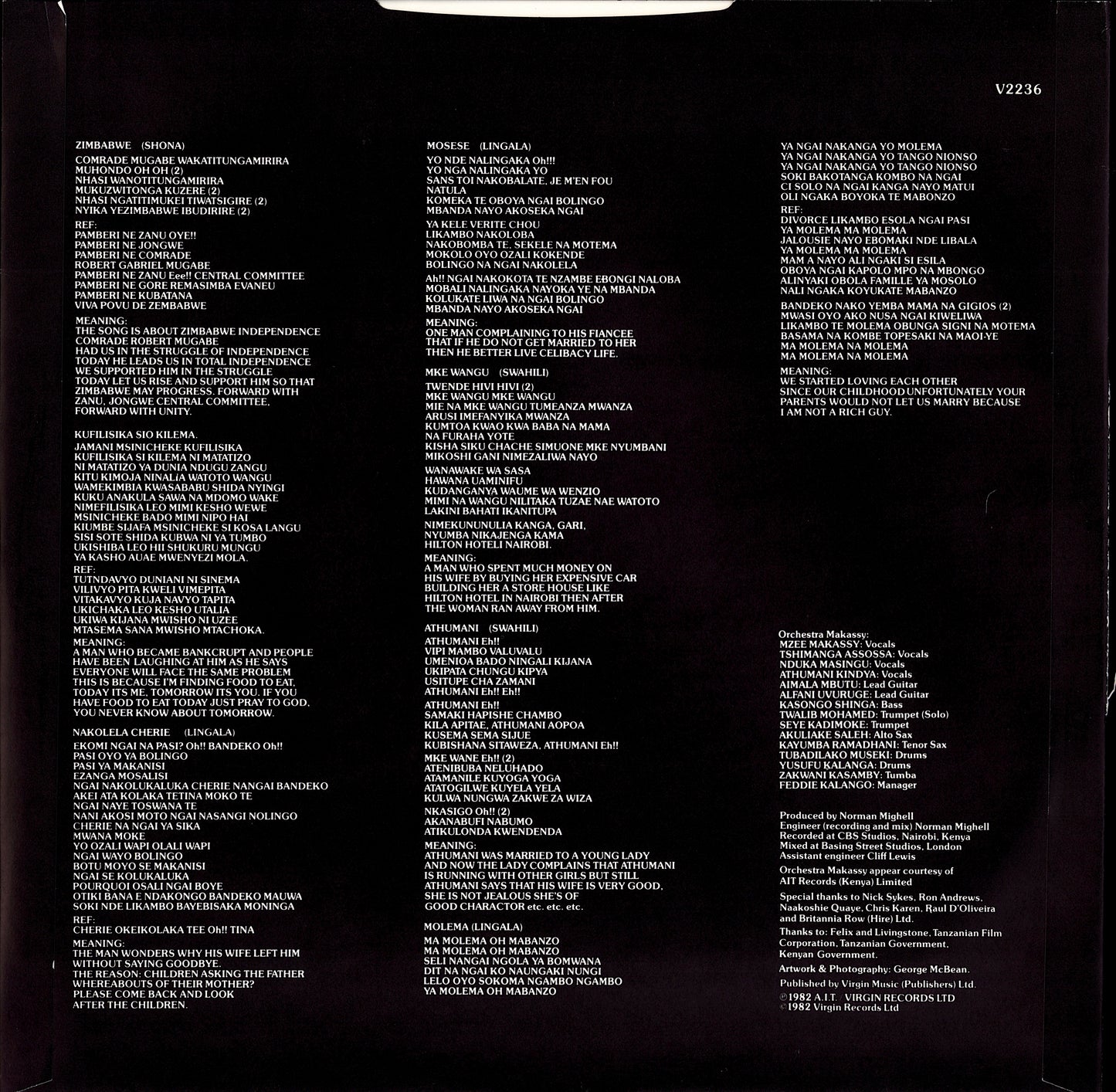 Orchestra Makassy – Agwaya Vinyl LP