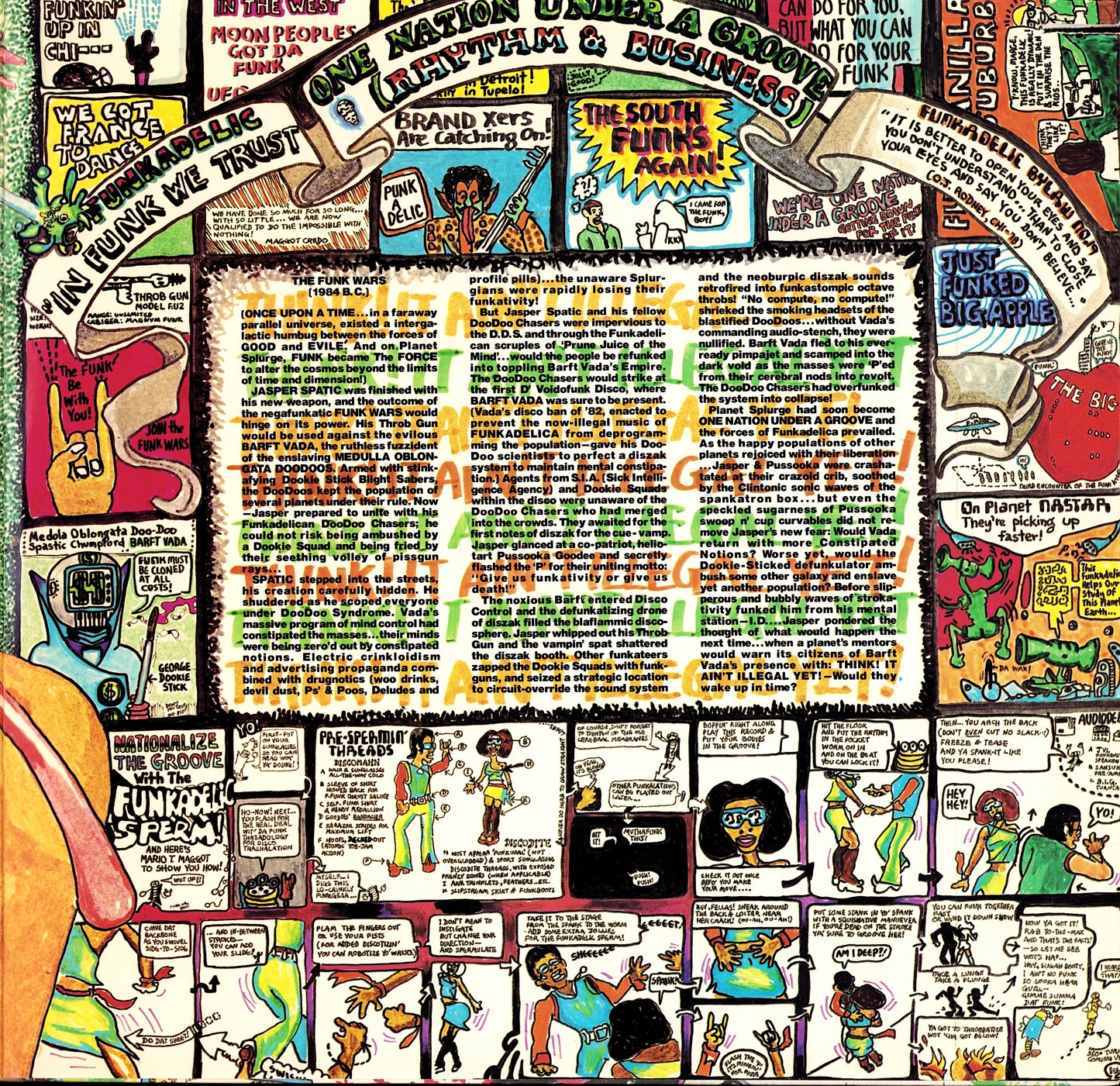 Funkadelic - One Nation Under A Groove Vinyl LP + 7" EP Kopie