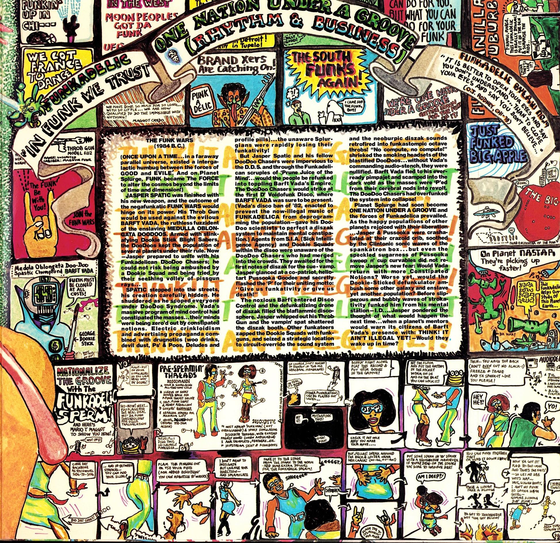 Funkadelic - One Nation Under A Groove Vinyl LP + 7" EP Kopie