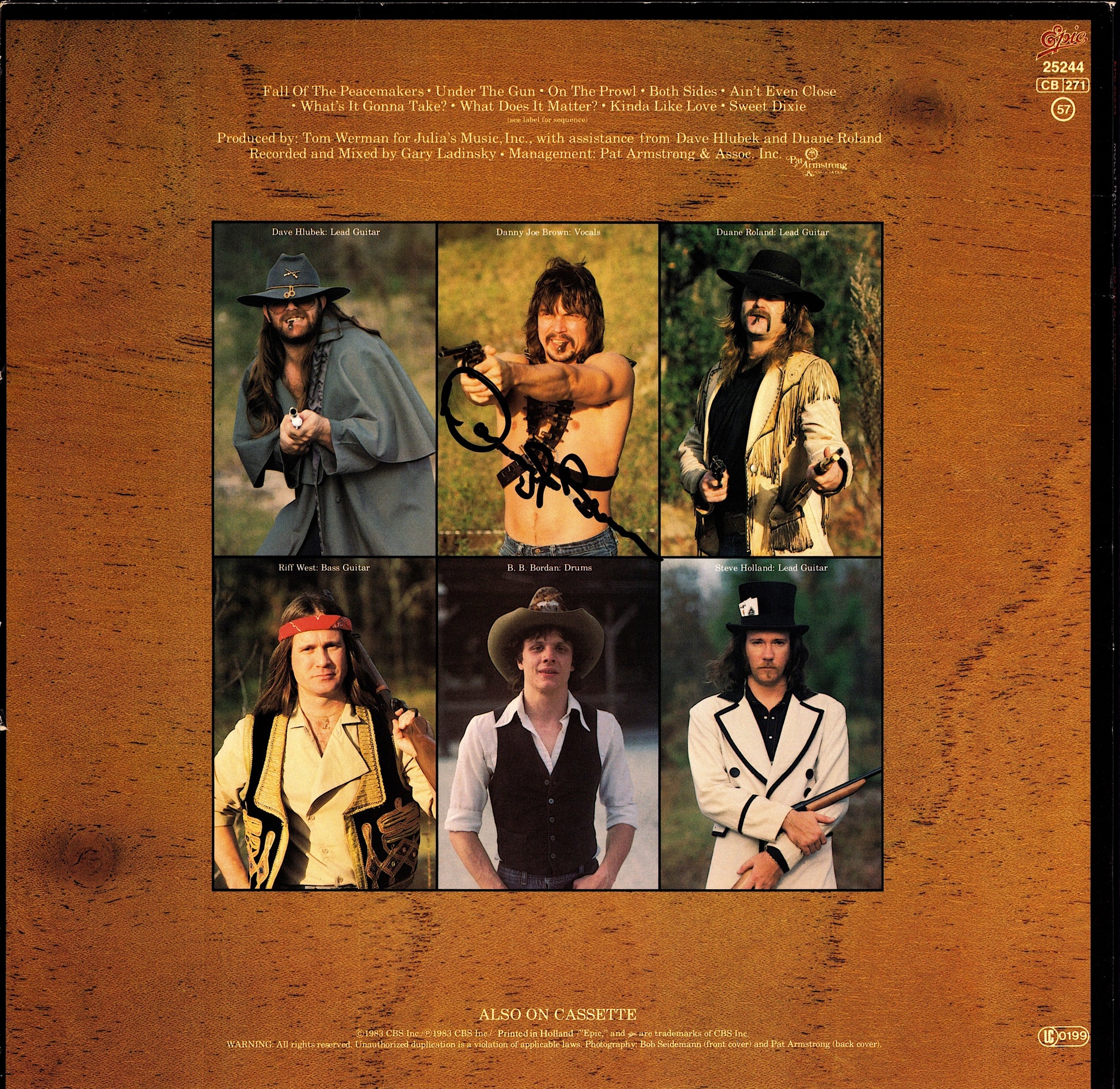 Molly Hatchet - No Guts No Glory Signed LP | Original Autographed Vinyl