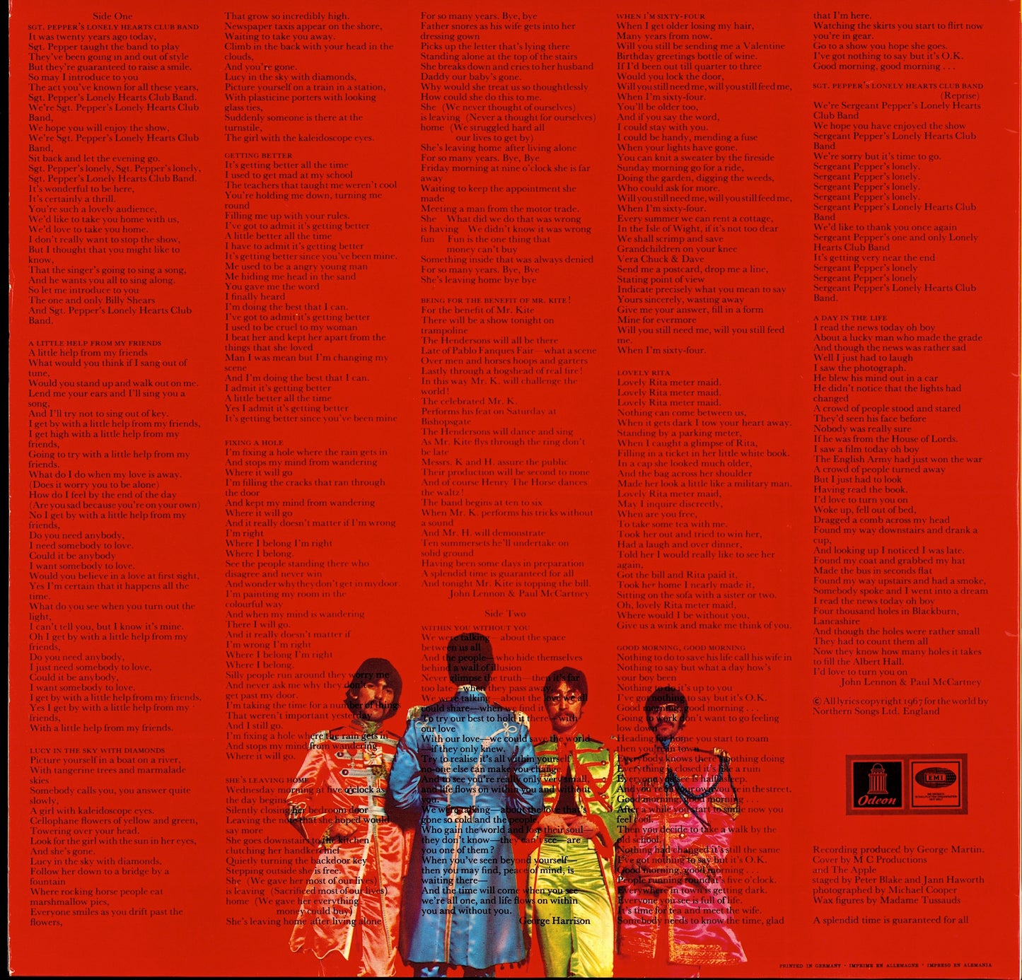 The Beatles - Sgt. Pepper's Lonely Hearts Club Band Vinyl LP | DE Reissue | 1973