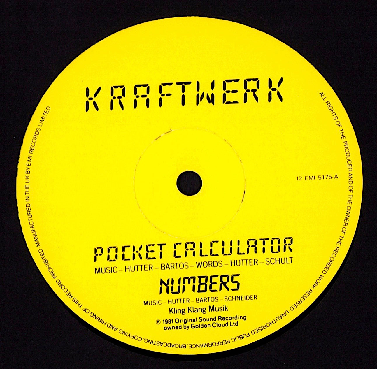 Kraftwerk – Pocket Calculator Vinyl 12" Maxi-Single