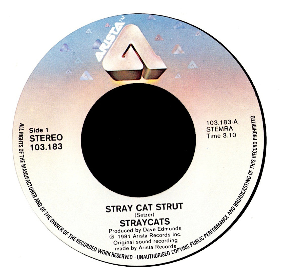 Stray Cats - Stray Cat Strut Vinyl 7" | NL Original | 1981
