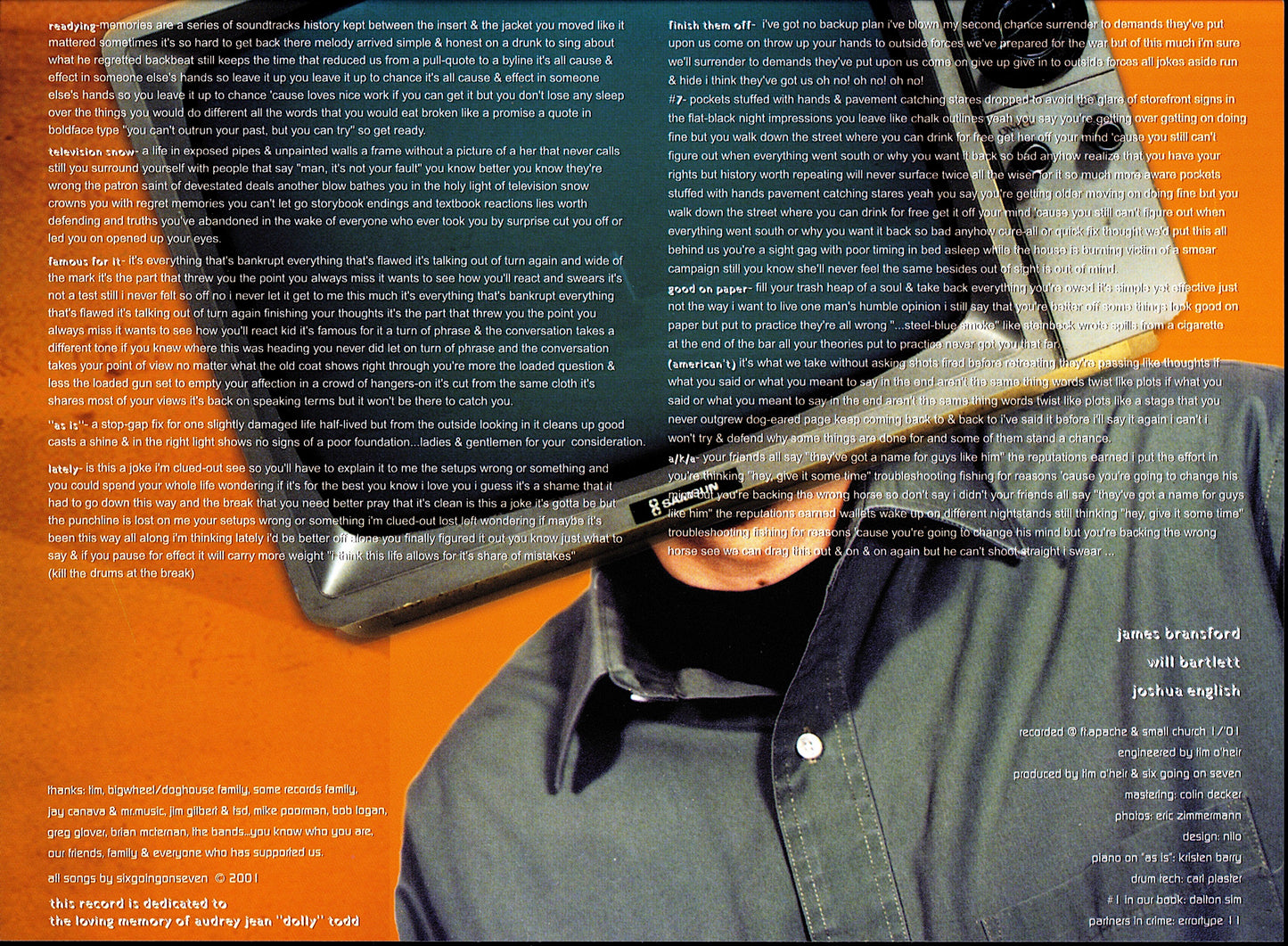 Taking Back Sunday – Tell All Your Friends Orange Translucent Vinyl LP Limited Edition Kopie