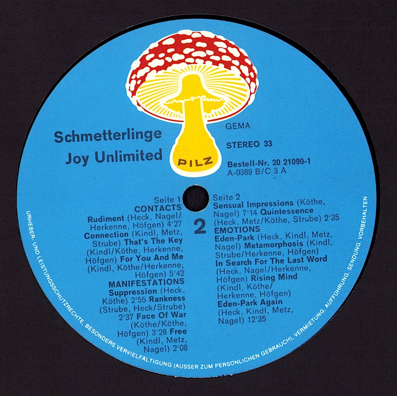 Joy Unlimited - Minne Vinyl LP Kopie