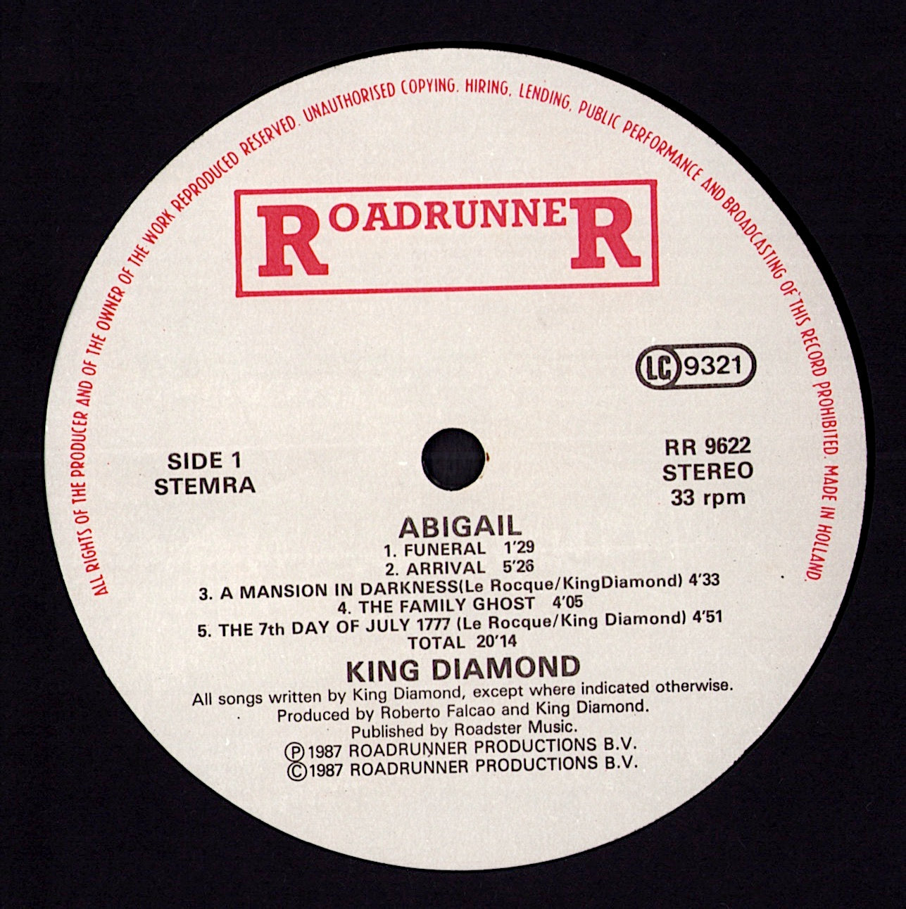 King Diamond - Abigail (Vinyl LP | EU Original | 1987)