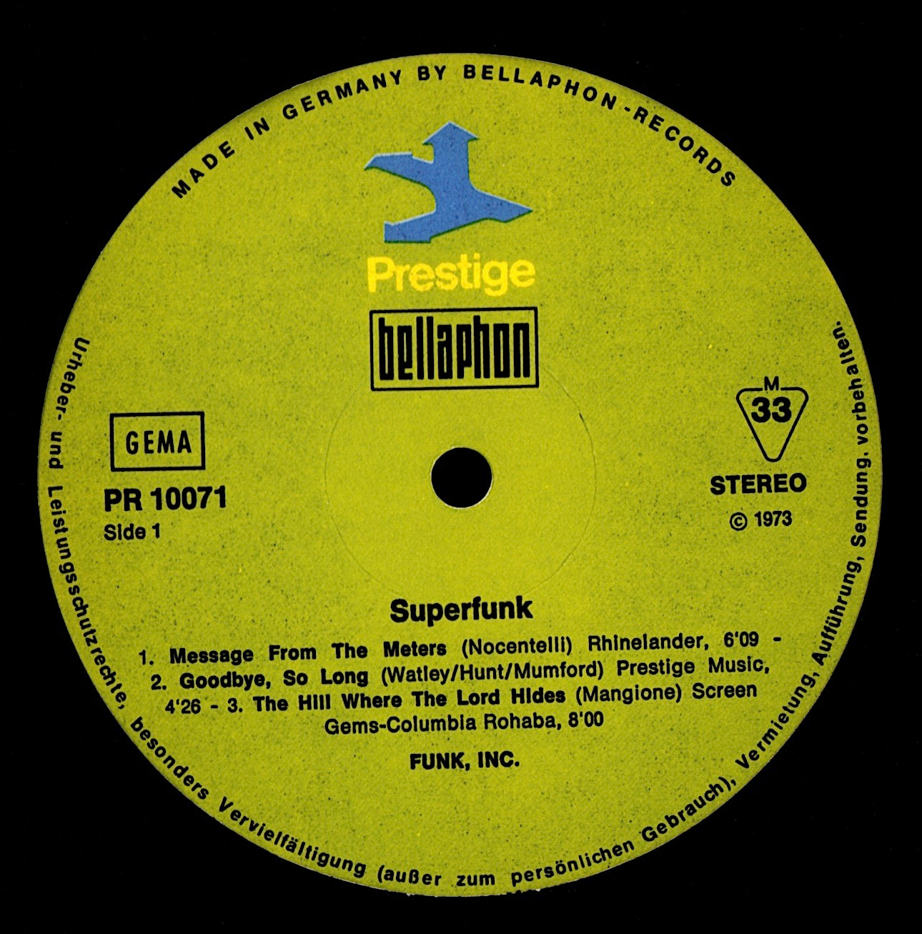 Funk, Inc. – Superfunk Vinyl LP