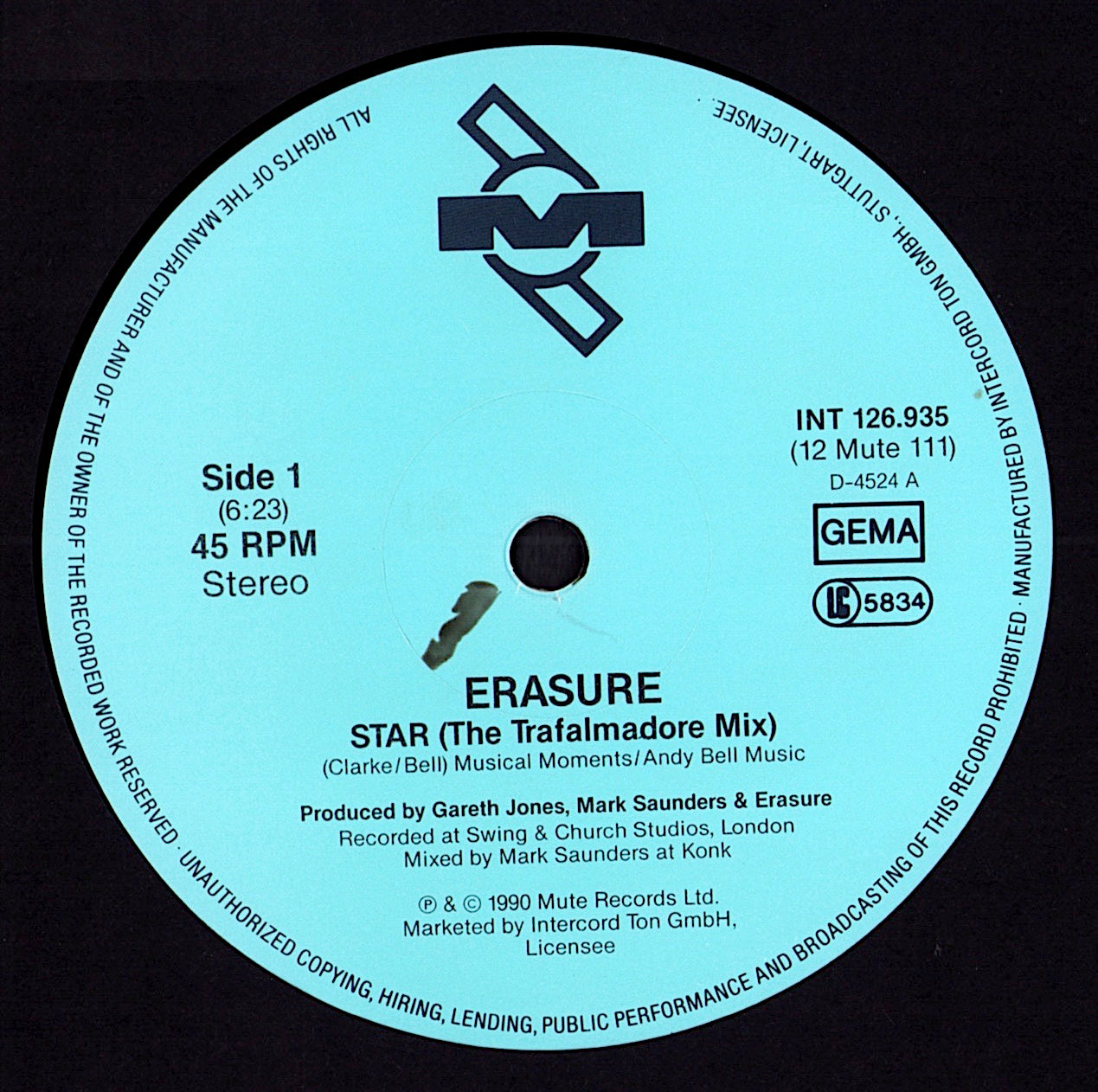 Erasure – Sometimes Vinyl 12" Maxi | DE Original | 1986 Kopie
