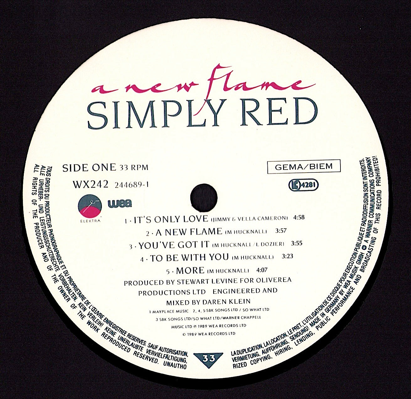 Simply Red - A New Flame (Vinyl LP)