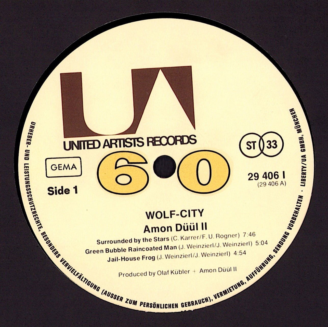 Amon Düül II ‎– Wolf City Vinyl LP