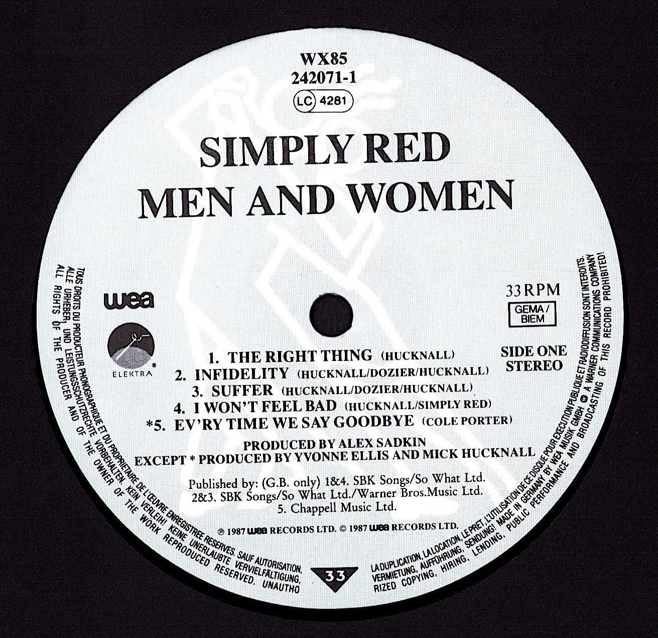 Simply Red - Men And Women Vinyl LP