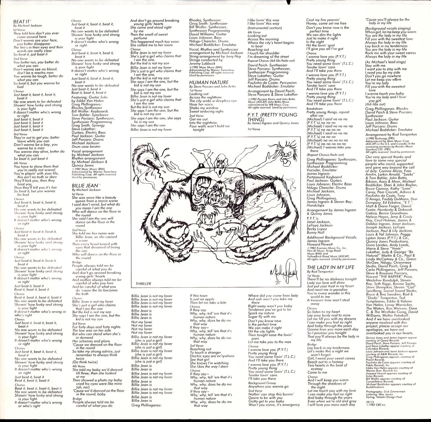 Michael Jackson - Thriller Vinyl LP Kopie