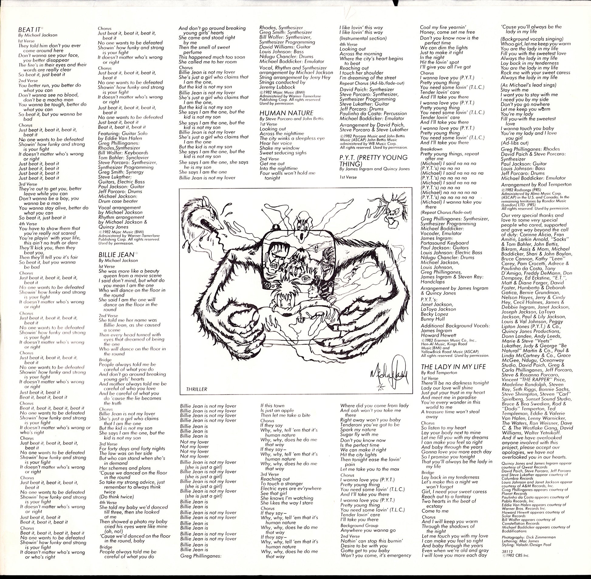 Michael Jackson - Thriller Vinyl LP Kopie