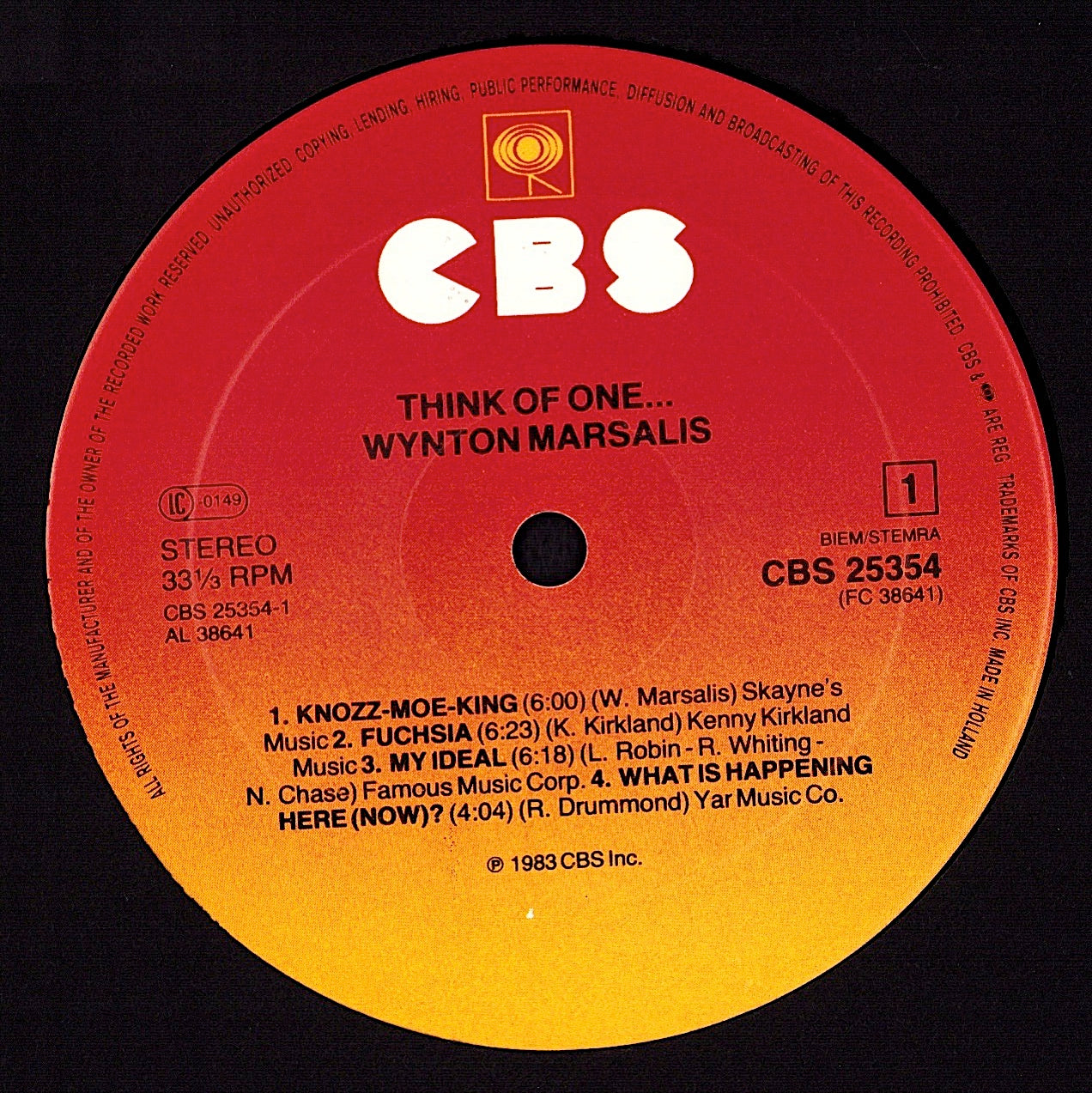 Wynton Marsalis – Think Of One Vinyl LP