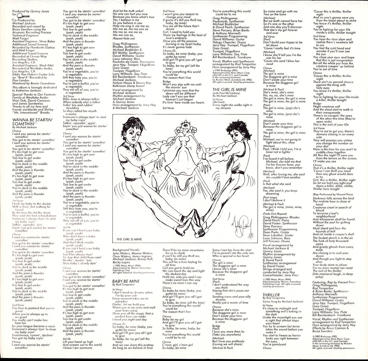 Michael Jackson - Thriller Vinyl LP Kopie