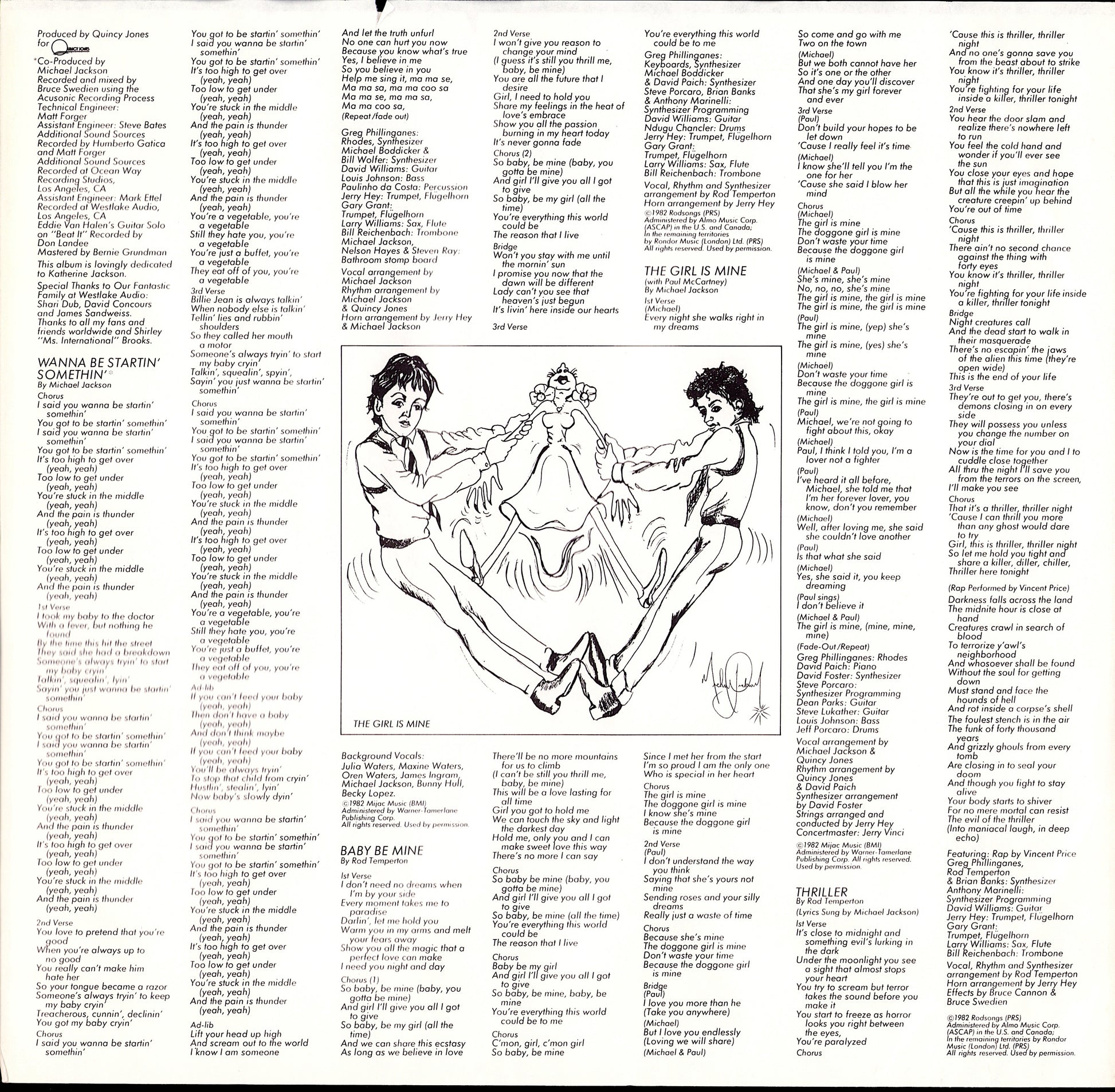 Michael Jackson - Thriller Vinyl LP Kopie