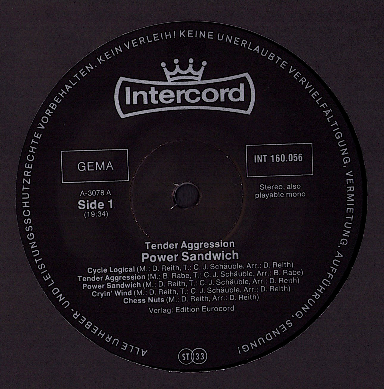 Tender Aggression – Power Sandwich Vinyl LP