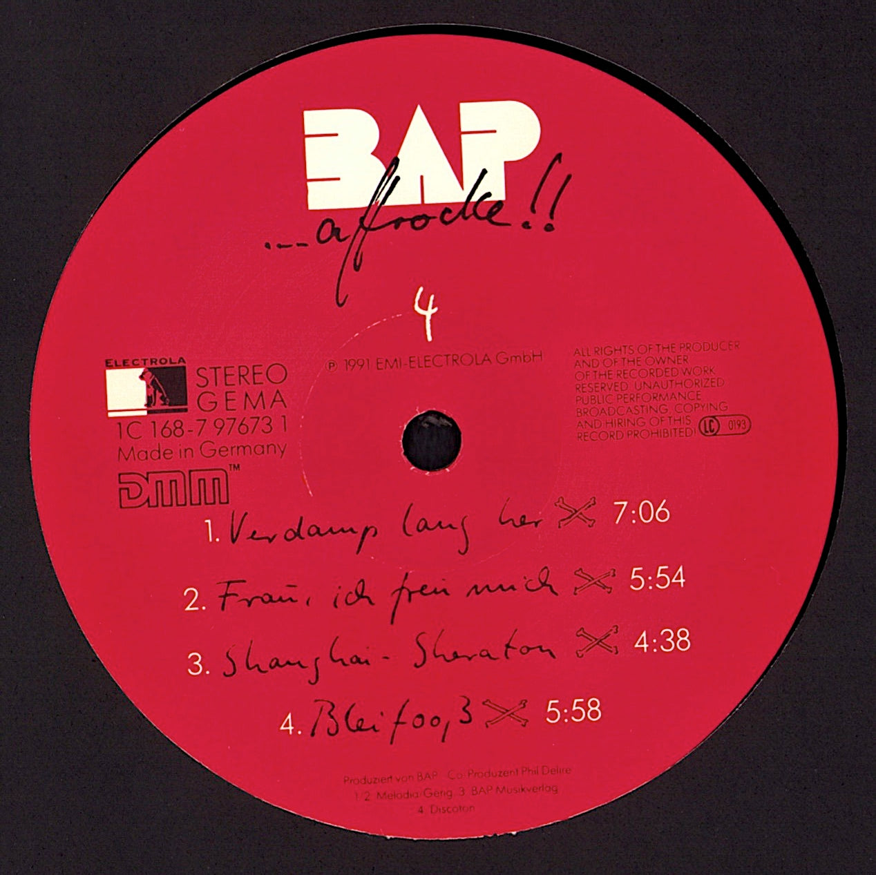 BAP - ... Affrocke!! Vinyl 2LP