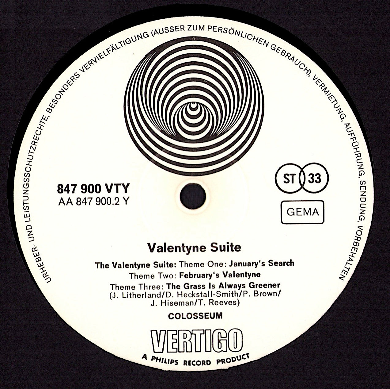 Colosseum – Valentyne Suite Vinyl LP Kopie