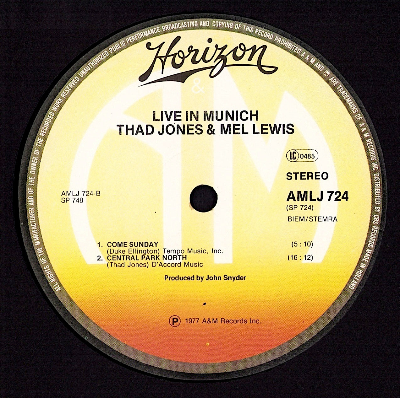 Thad Jones & Mel Lewis – Live In Munich (Vinyl LP)