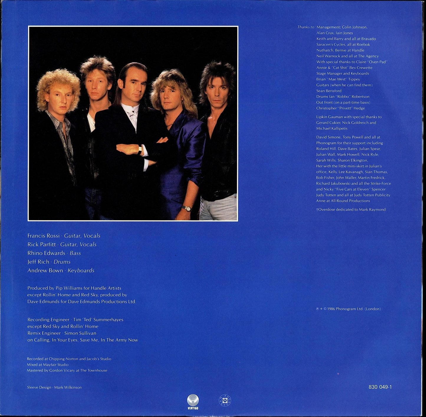 Status Quo – In The Army Now Vinyl LP