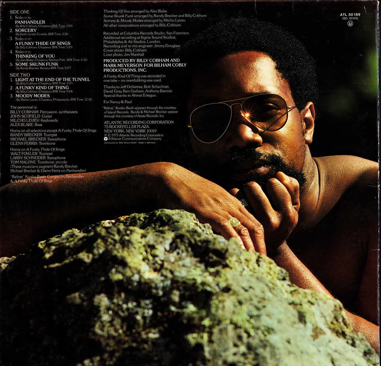 Billy Cobham ‎- A Funky Thide Of Sings Vinyl LP Kopie