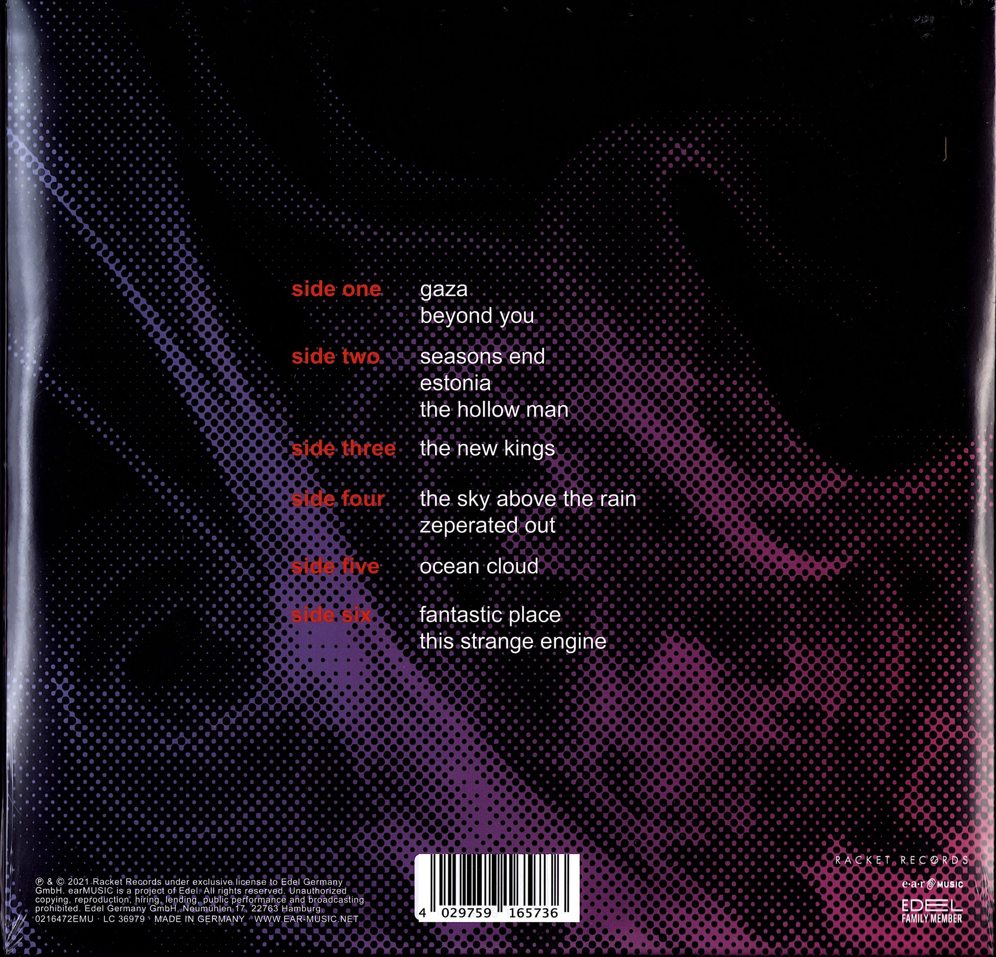 Marillion - An Hour Before It´s Dark Orange Vinyl 2LP Limited Edition Kopie