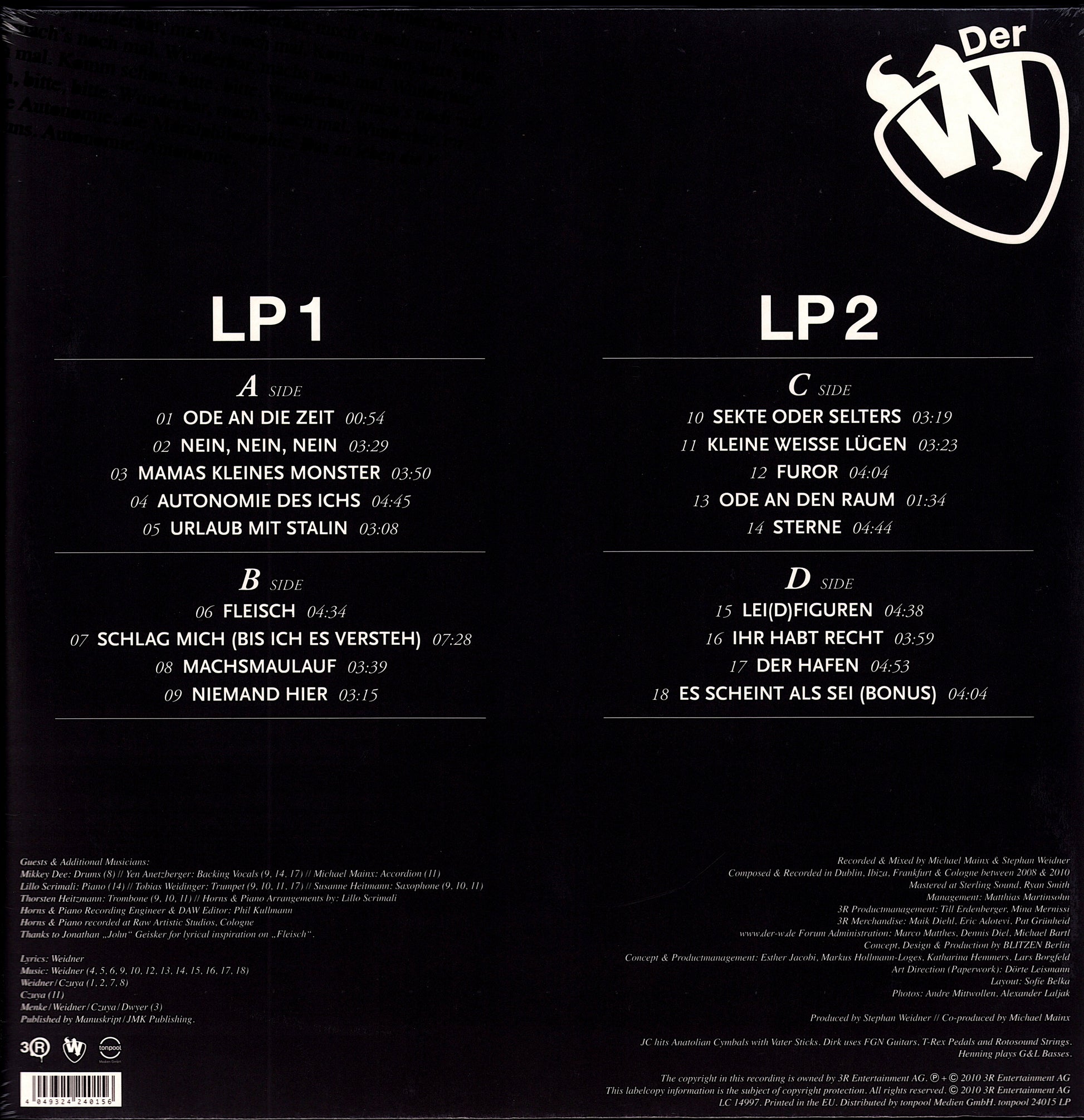 Der W ‎– Autonomie! Vinyl 2LP