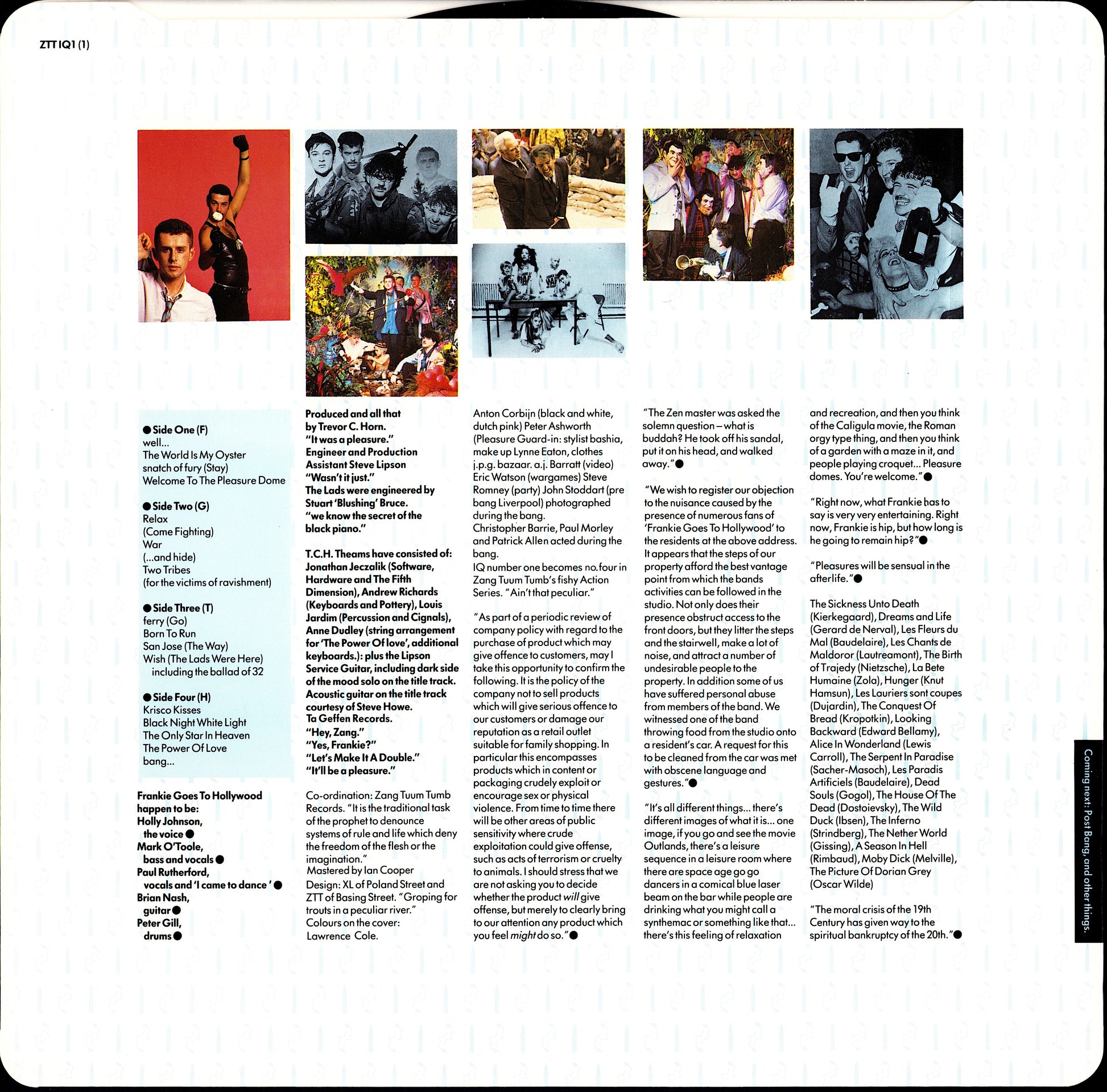 Frankie Goes To Hollywood ‎– Welcome To The Pleasuredome Vinyl 2LP Kopie