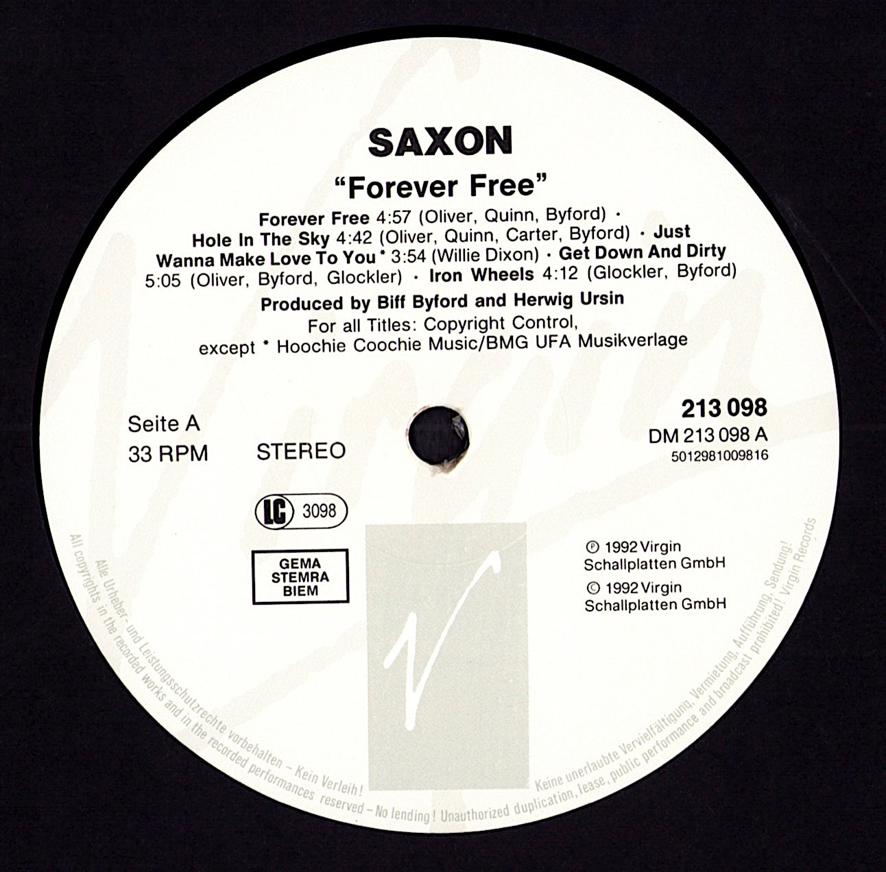Saxon - Strong Arm Metal Vinyl LP Kopie