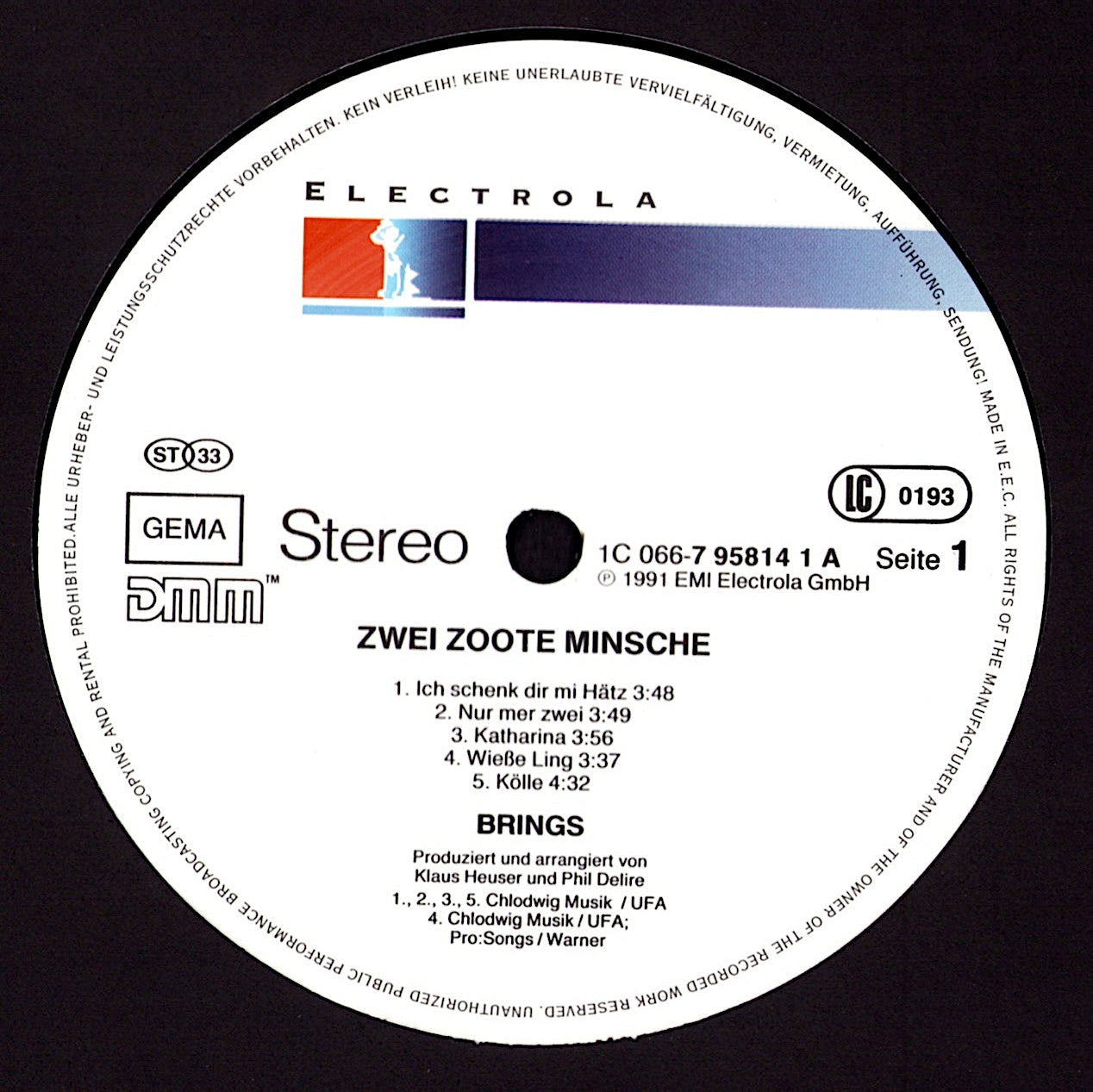 Udo Lindenberg - Panische Zeiten Vinyl LP Kopie Kopie