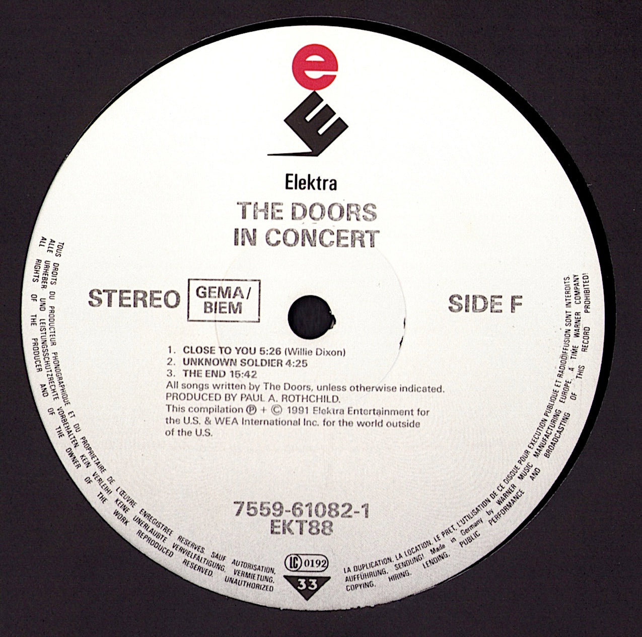 The Doors - Weird Scenes Inside The Gold Mine Vinyl 2LP EU Kopie