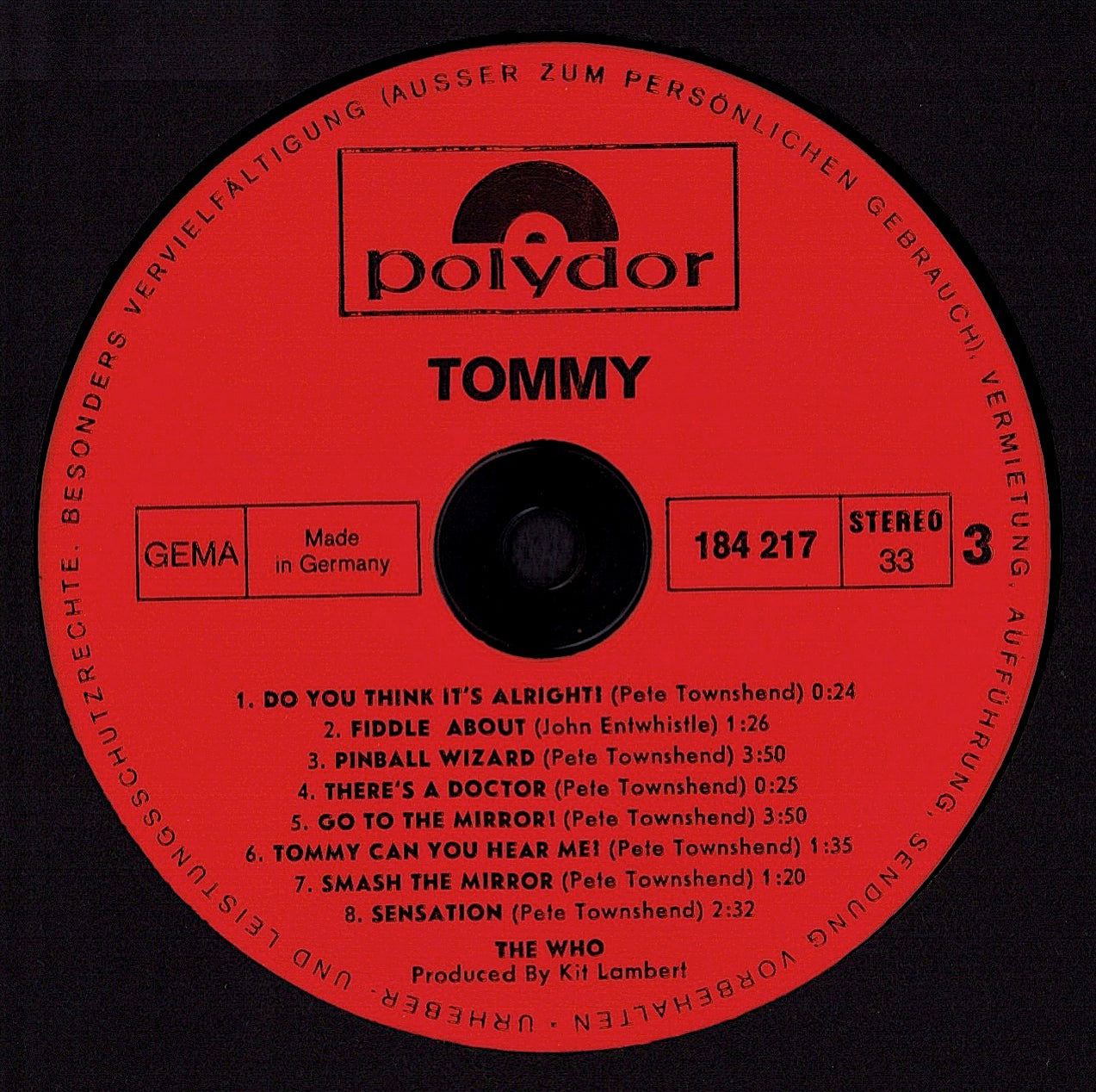 The Who - Tommy Vinyl 2LP Kopie
