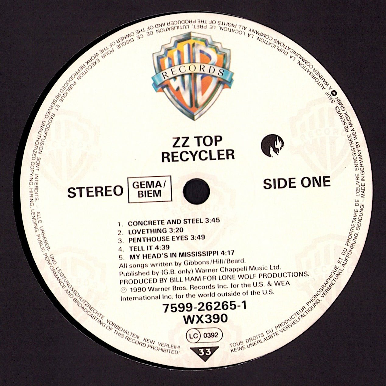 ZZ Top - Recycler Vinyl LP