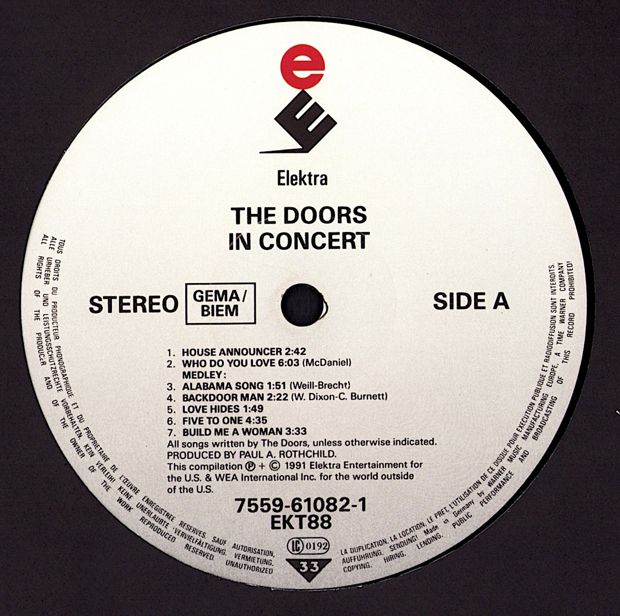 The Doors - Weird Scenes Inside The Gold Mine Vinyl 2LP EU Kopie